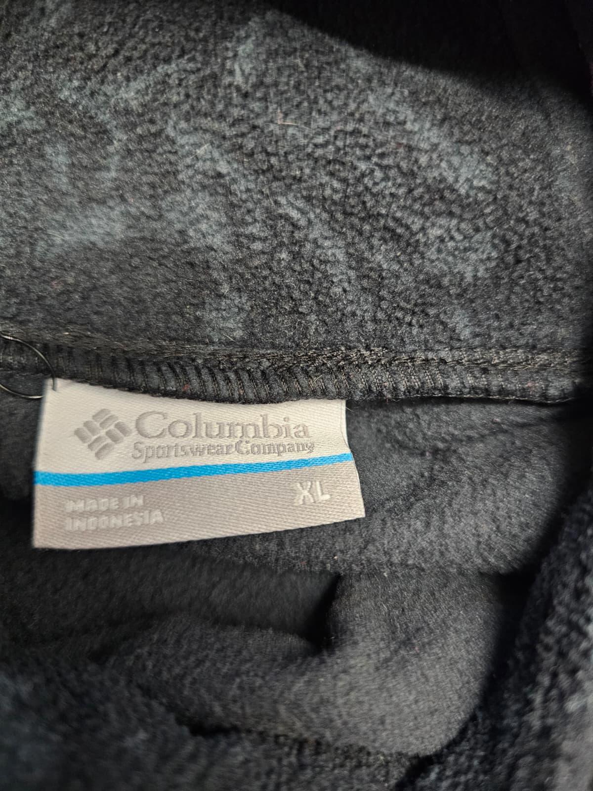 Columbia Womens Pullover Fleece Hoodie Jumper - XL/Extra Large - Black/Grey