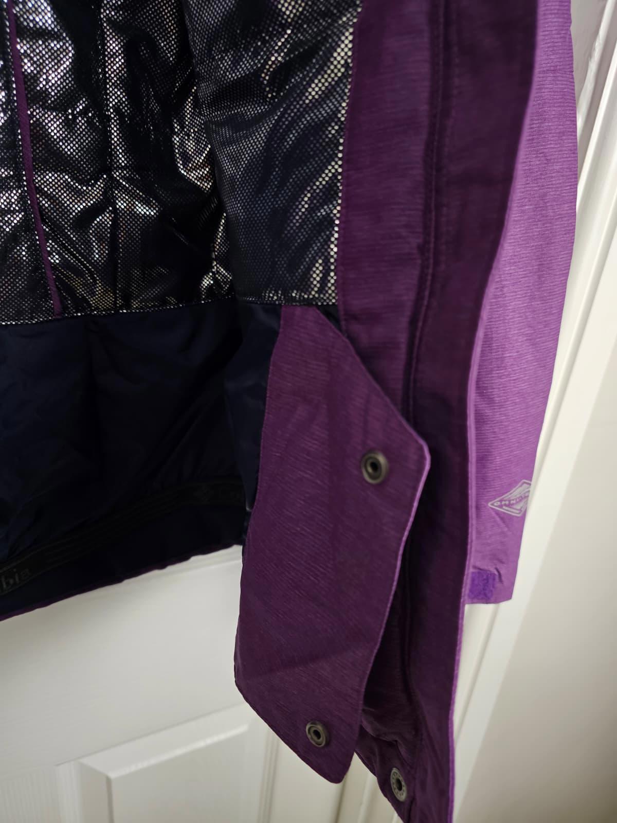 Columbia Womens Reflective Lined Full Zip Hooded Ski/Snowboard Jacket/Coat - S