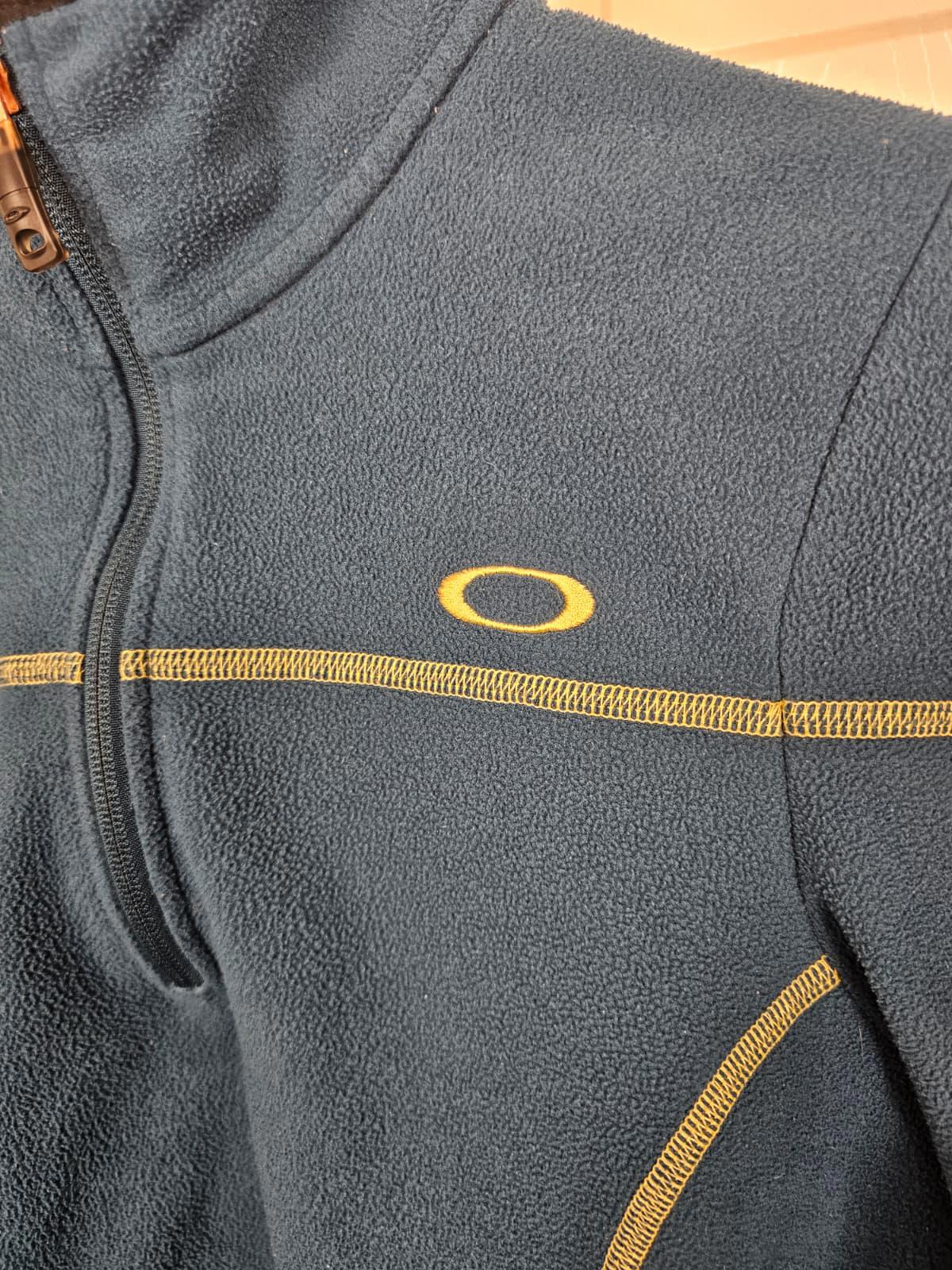 Oakley Womens Y2K 2000s 1/4 Zip Pullover Fleece Jumper - M/Medium 10