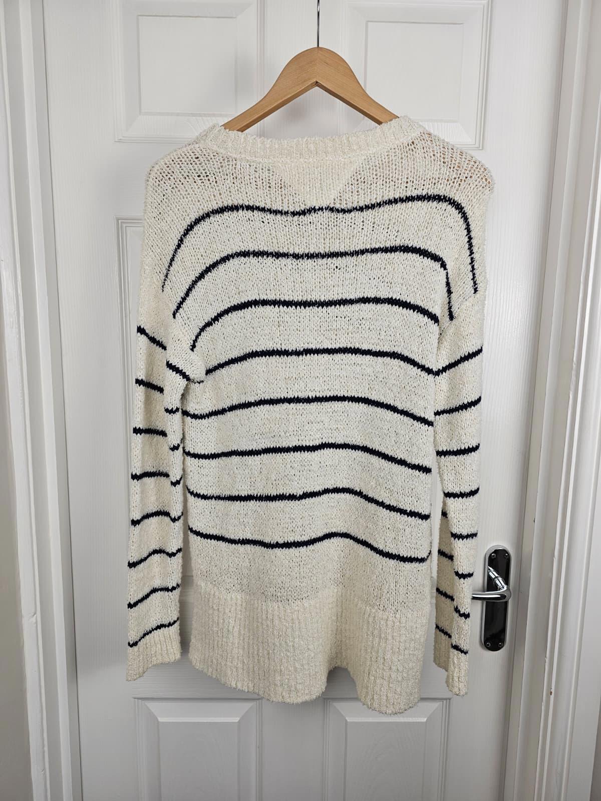 Tommy Hilfiger Womens Pullover Knitted Striped Nautical Style Sweater/Jumper - S