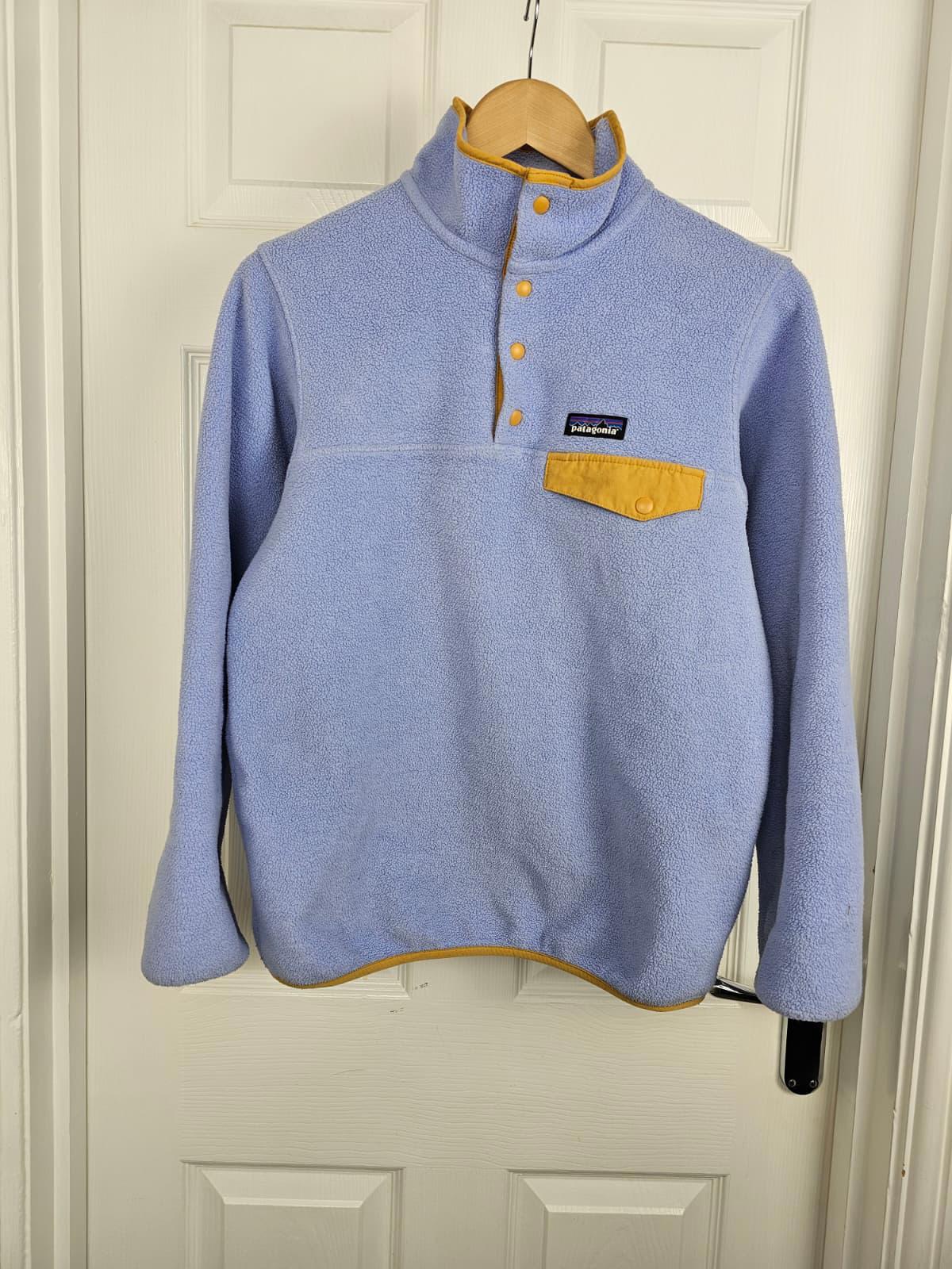 Patagonia Womens Pullover Snap Button Synchilla Fleece Jumper - XS (8-10)
