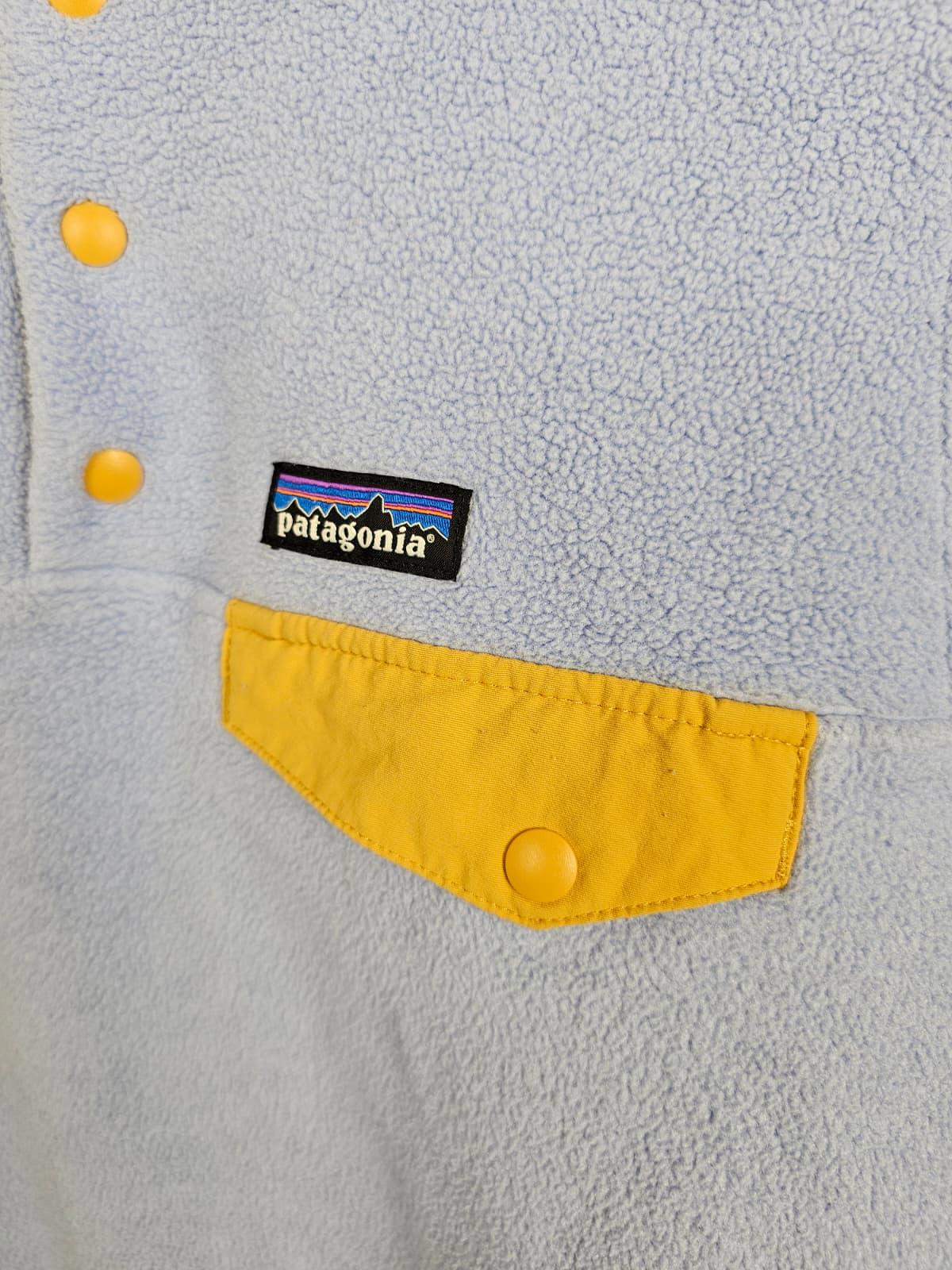 Patagonia Womens Pullover Snap Button Synchilla Fleece Jumper - XS (8-10)
