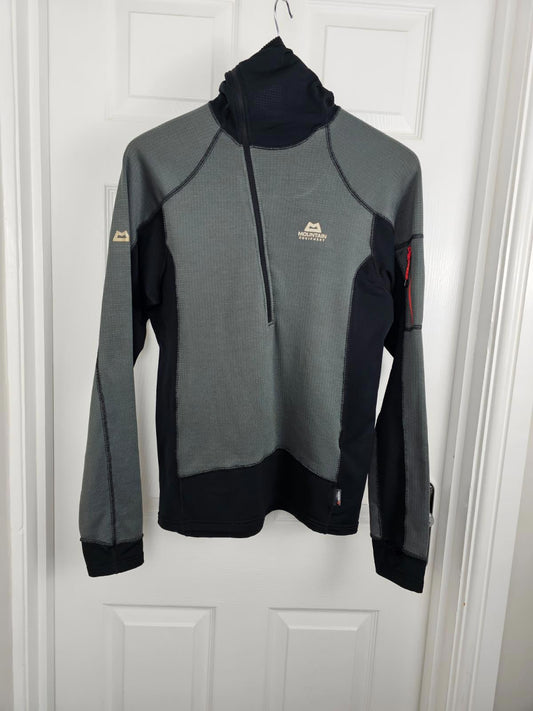 Mountain Equipment Womens Polartec 1/2 Zip Balaclava Hooded Fleece Jumper - M