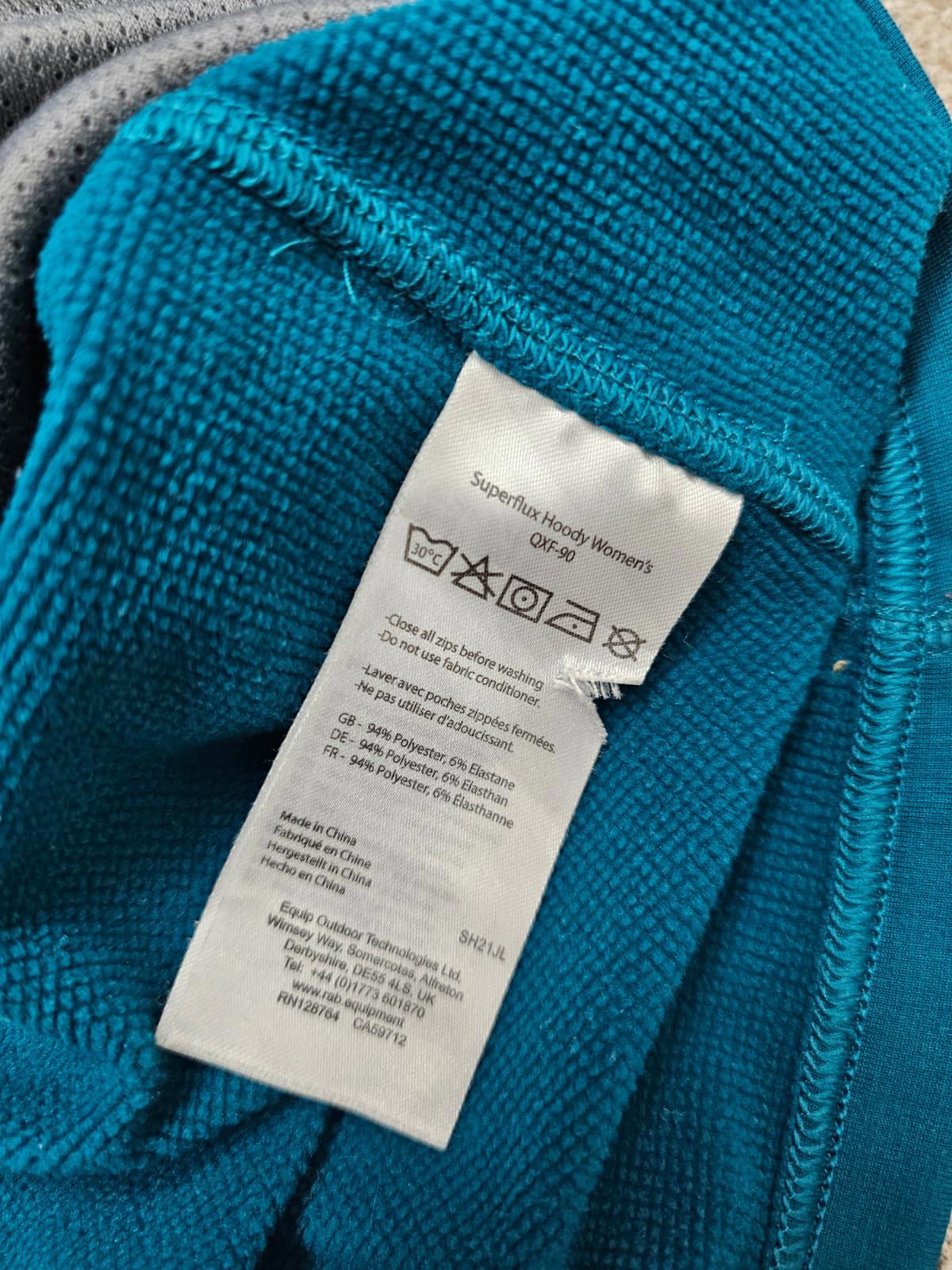 Rab Womens Thermic Full Zip Hooded Fleece Jacket - UK 14 - Aqua Green