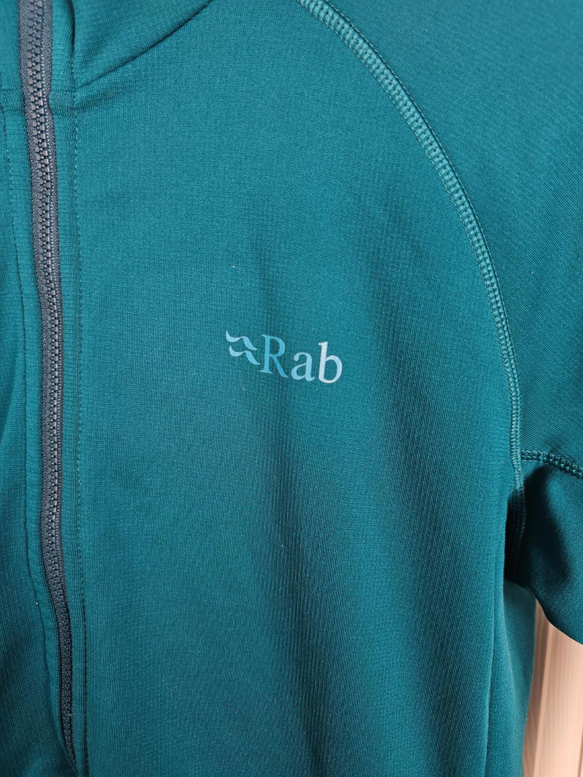 Rab Womens Thermic Full Zip Hooded Fleece Jacket - UK 14 - Aqua Green