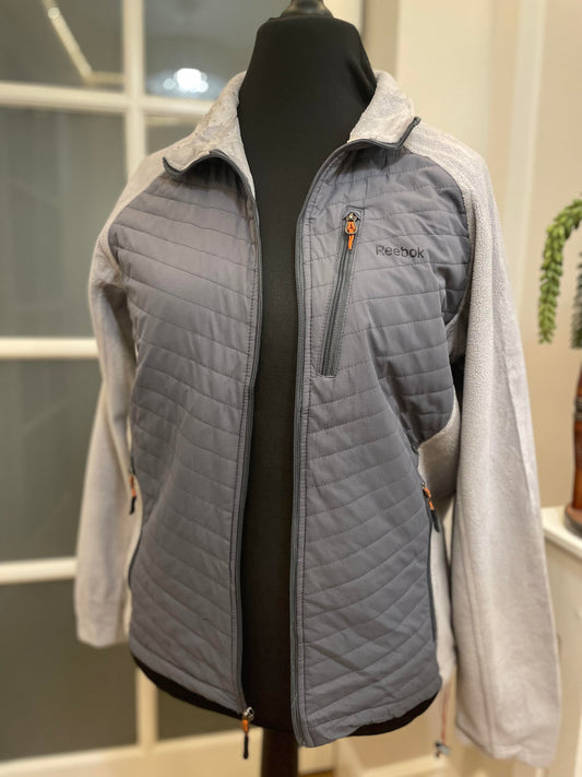 Vintage Reebok Full Zip Fleece Jacket Retro - L/Large