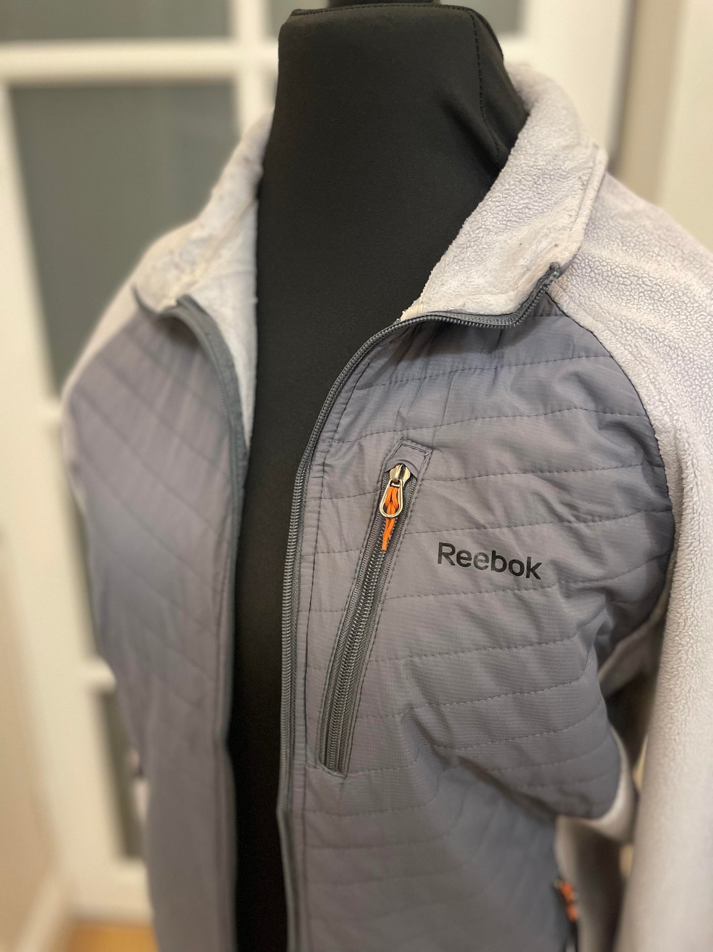 Vintage Reebok Full Zip Fleece Jacket Retro - L/Large