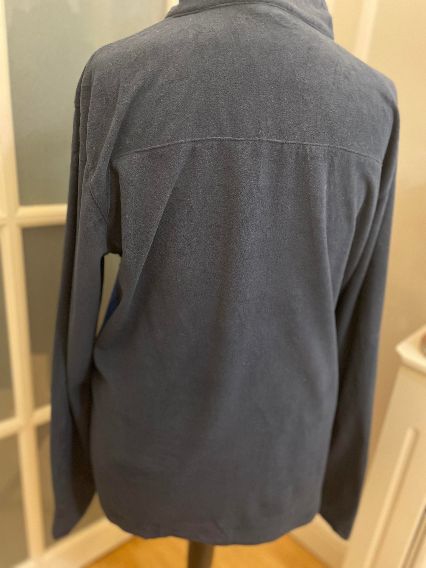 Reebok Vintage Navy/Blue 1/4 Zip Fleece Jumper - XL/Extra Large
