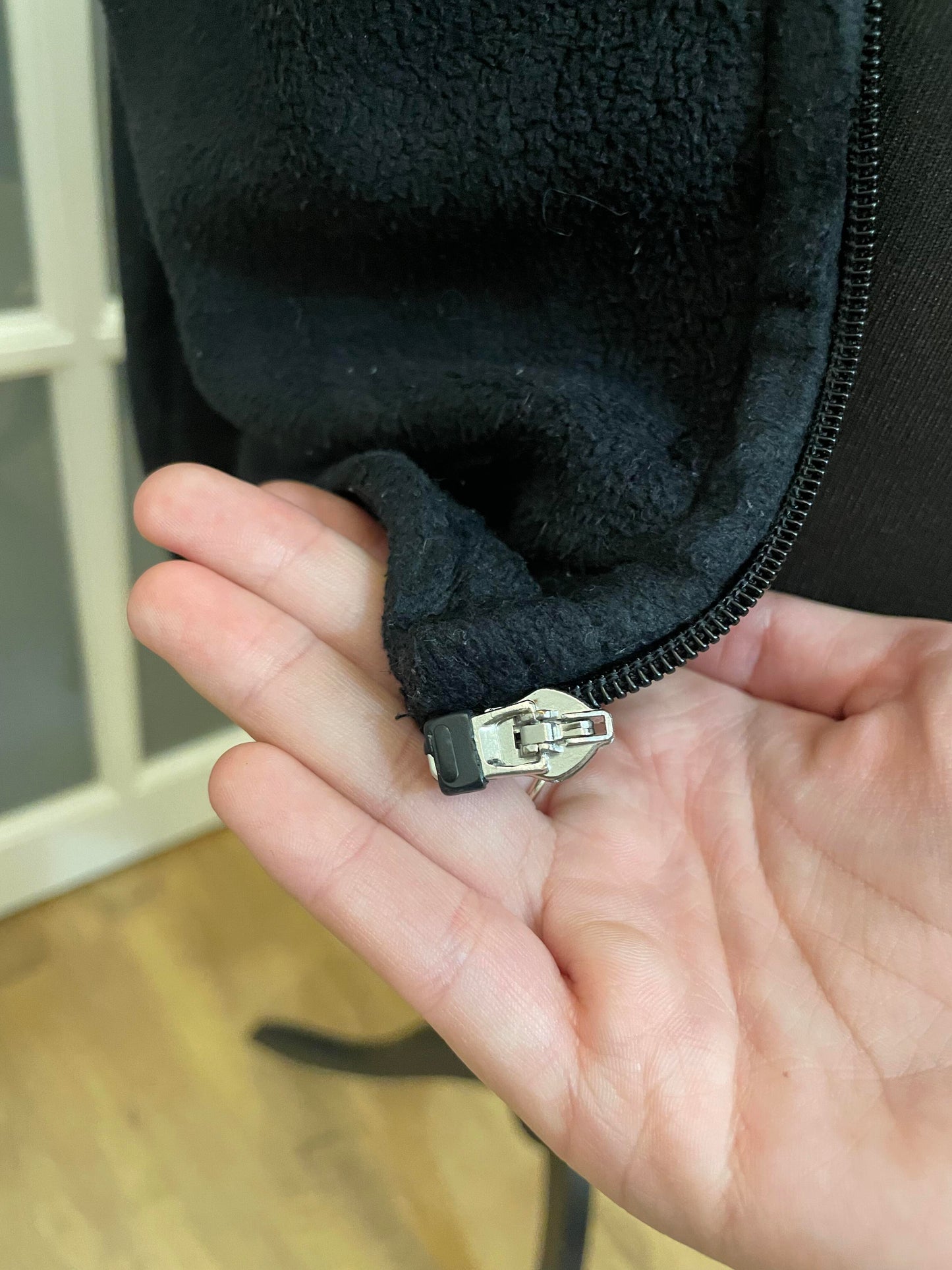 Vintage FILA Black Full Zip Fleece Jacket winter - M/Medium