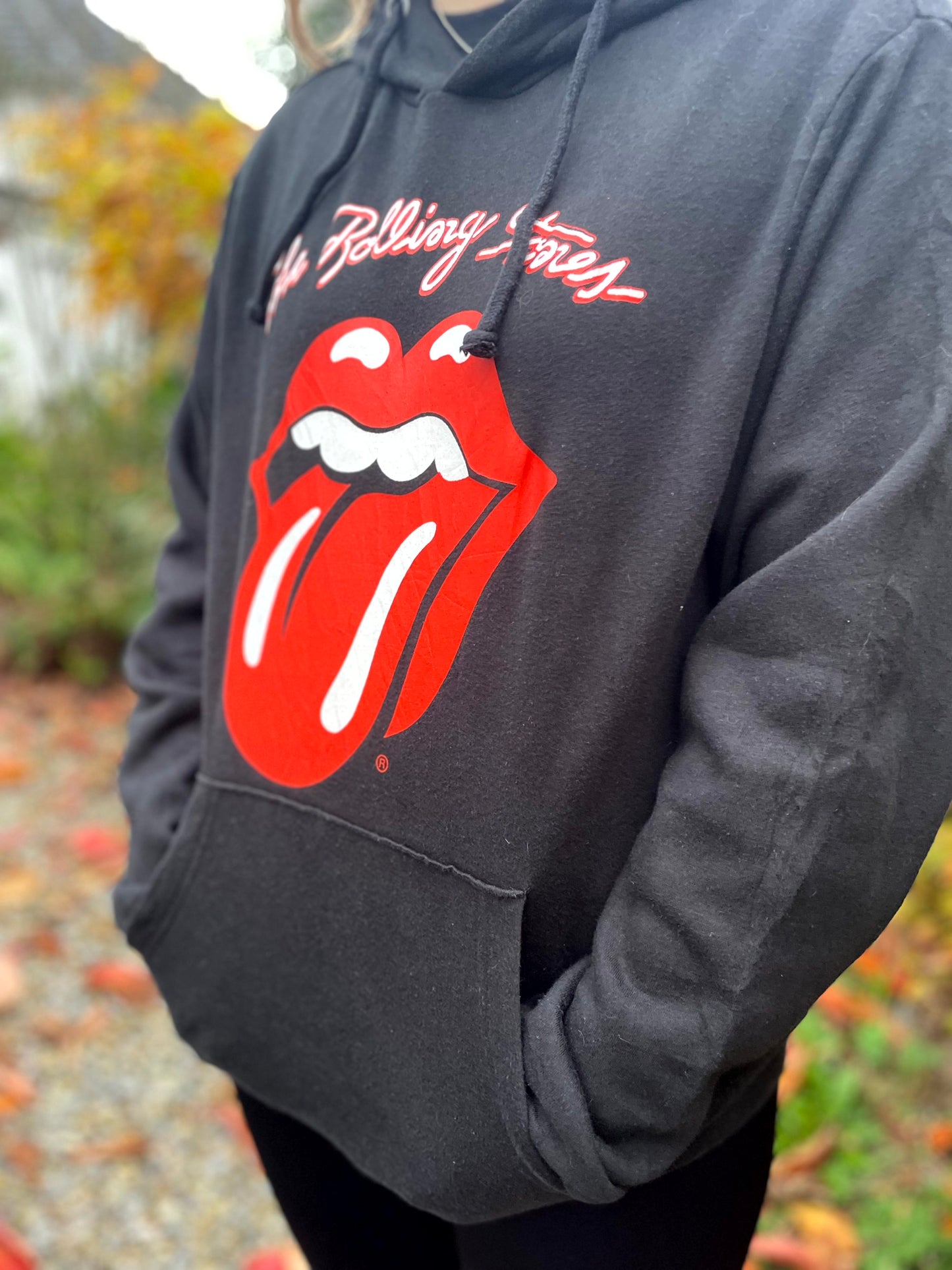 The Rolling Stones Black Rock Band Pullover Hoodie - S/Small