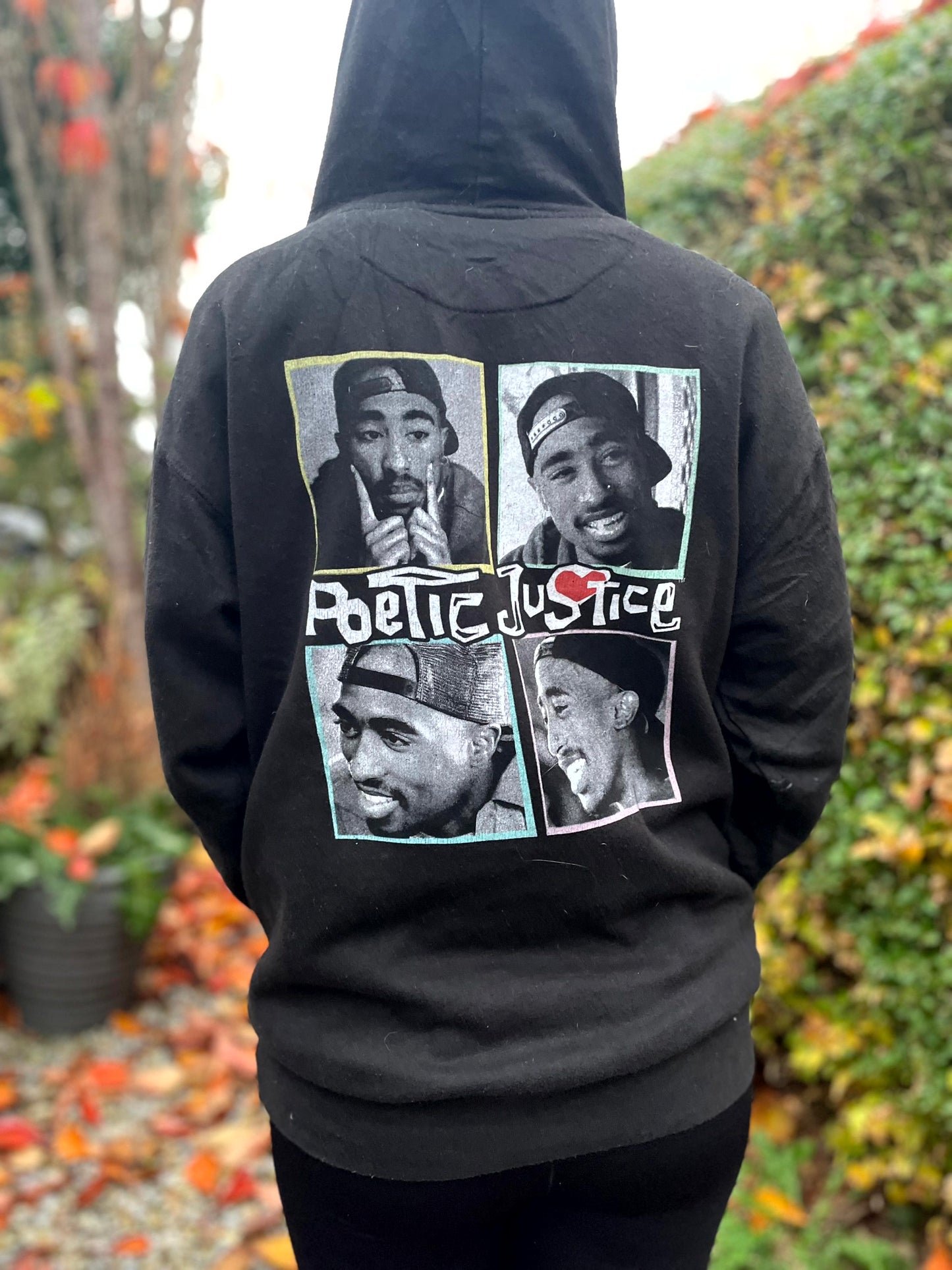 Unisex Poetic Justice Tupac Hip Hop Pullover Hoodie - M/Medium