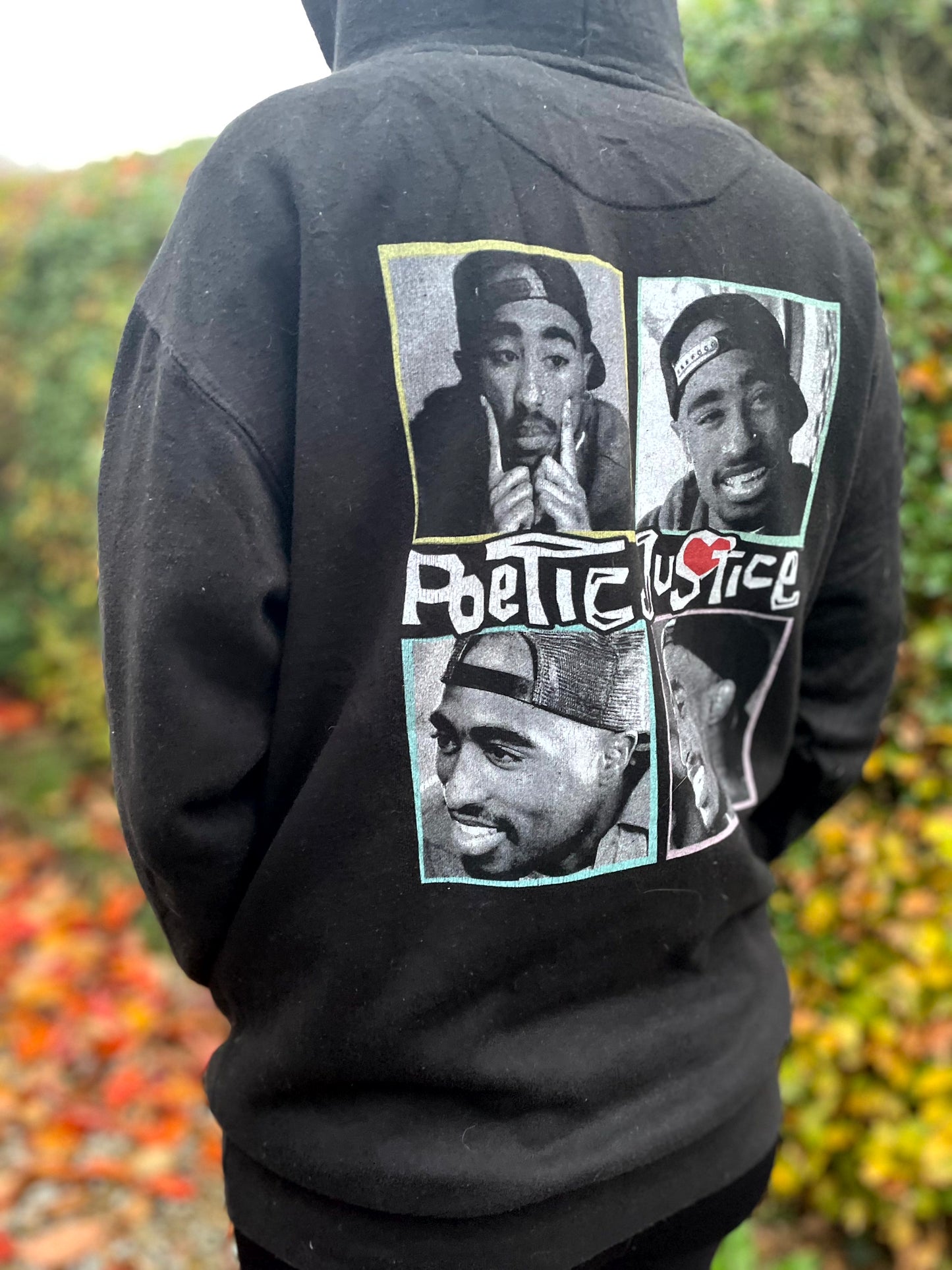 Unisex Poetic Justice Tupac Hip Hop Pullover Hoodie - M/Medium