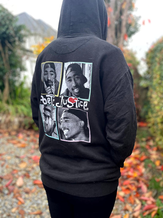 Unisex Poetic Justice Tupac Hip Hop Pullover Hoodie - M/Medium