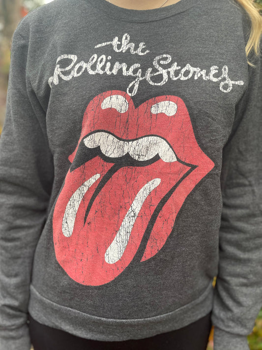 The Rolling Stones Grey Pullover Jumper Sweater/Sweatshirt Band - S/Small
