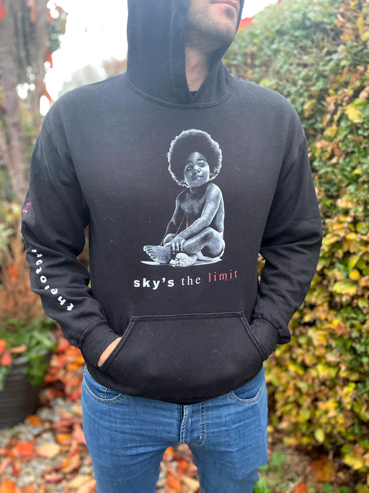 Notorious B.I.G. Biggie Smalls Hoodie 'Skys The Limit' - M/Medium