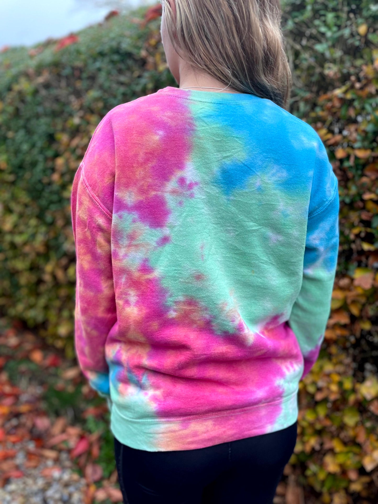 ACDC Tie Dye Pullover Sweatshirt/Jumper - S/Small