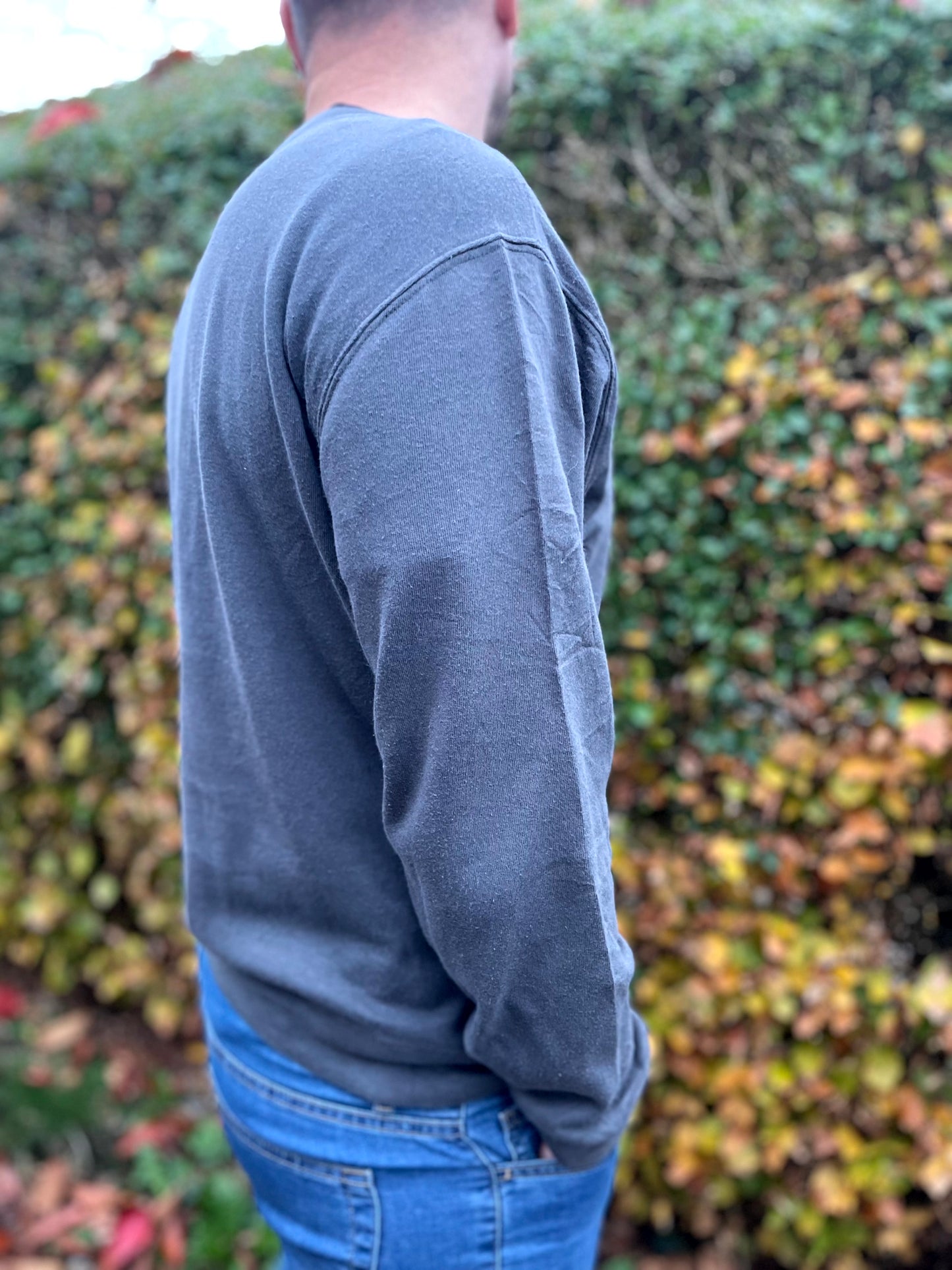 ACDC Grey Big Spellout Pullover Jumper/Sweatshirt - L/Large