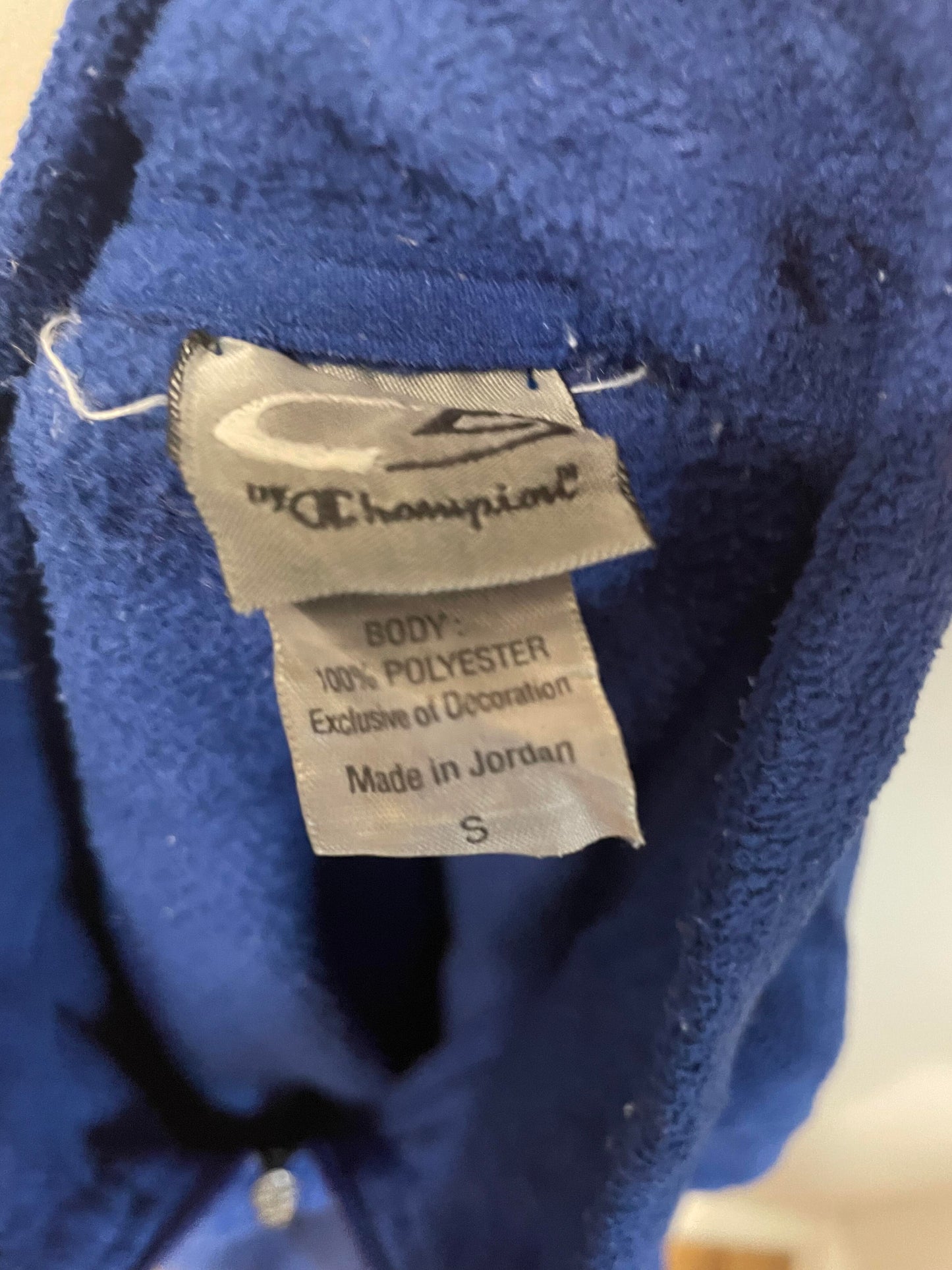 Champion Blue 1/4 Zip Fleece Jumper - S/Small (M/Medium)