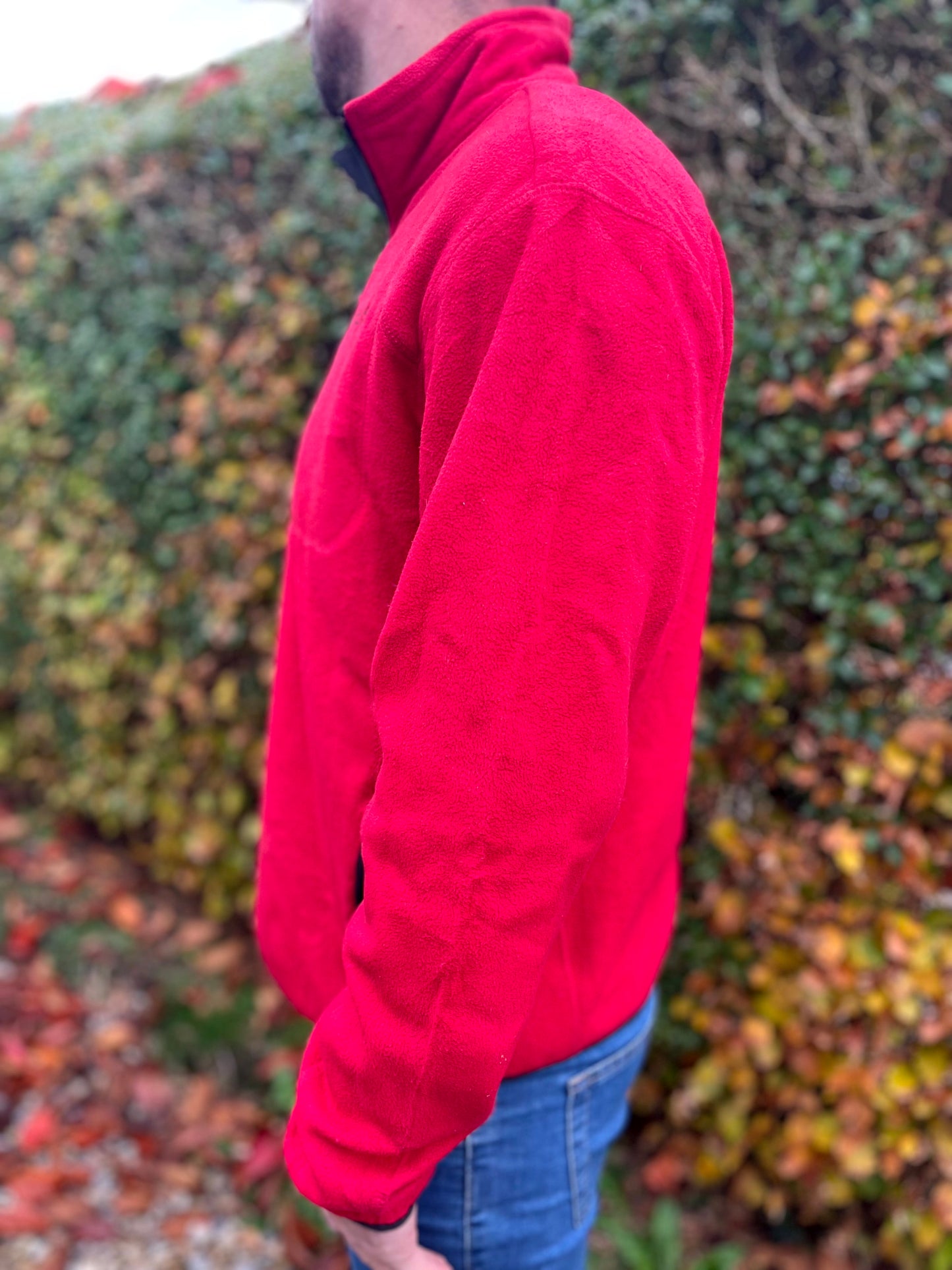 Timberland Red Full Zip Fleece Jacket - L/Large