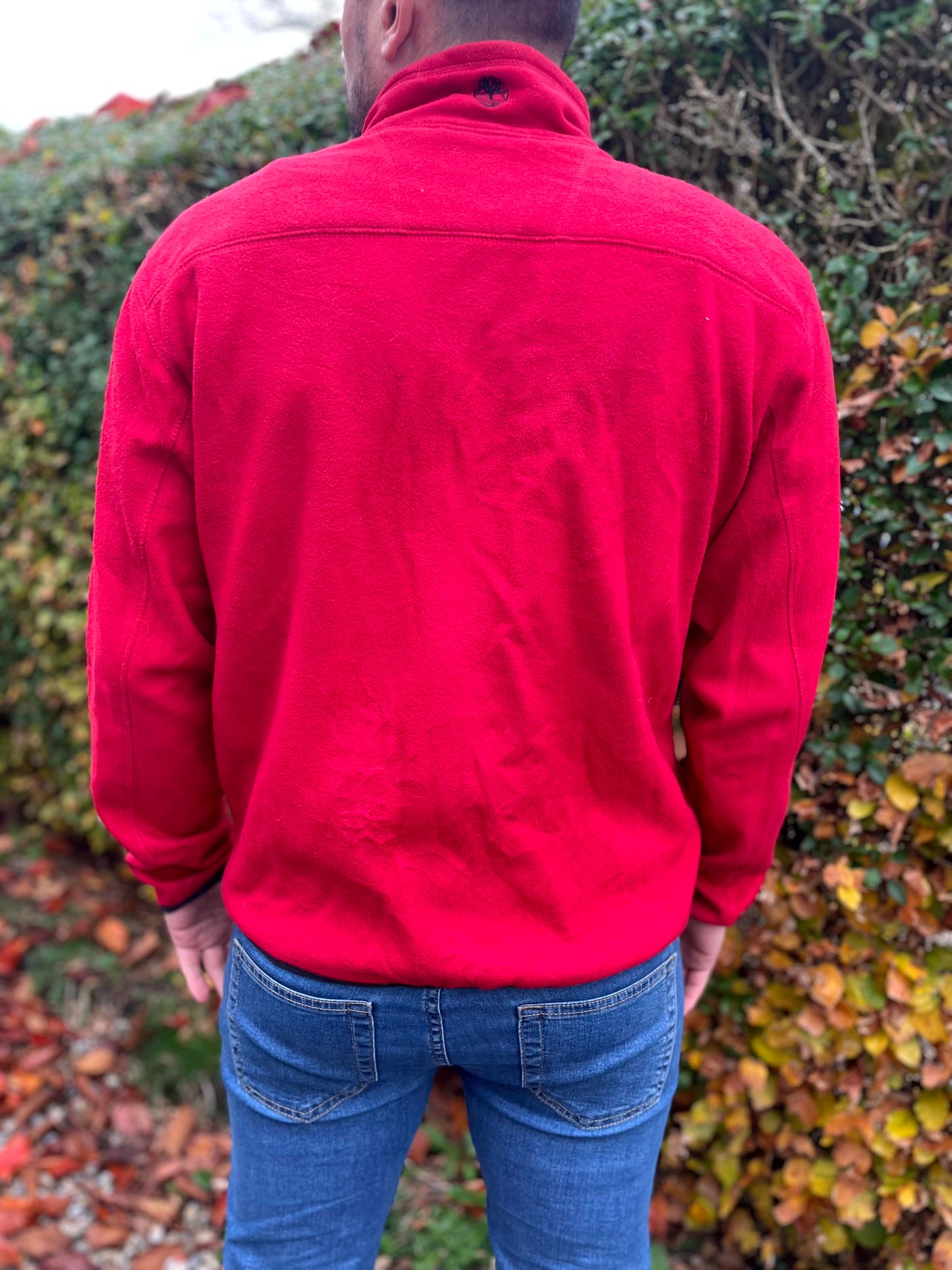 Timberland Red Full Zip Fleece Jacket - L/Large