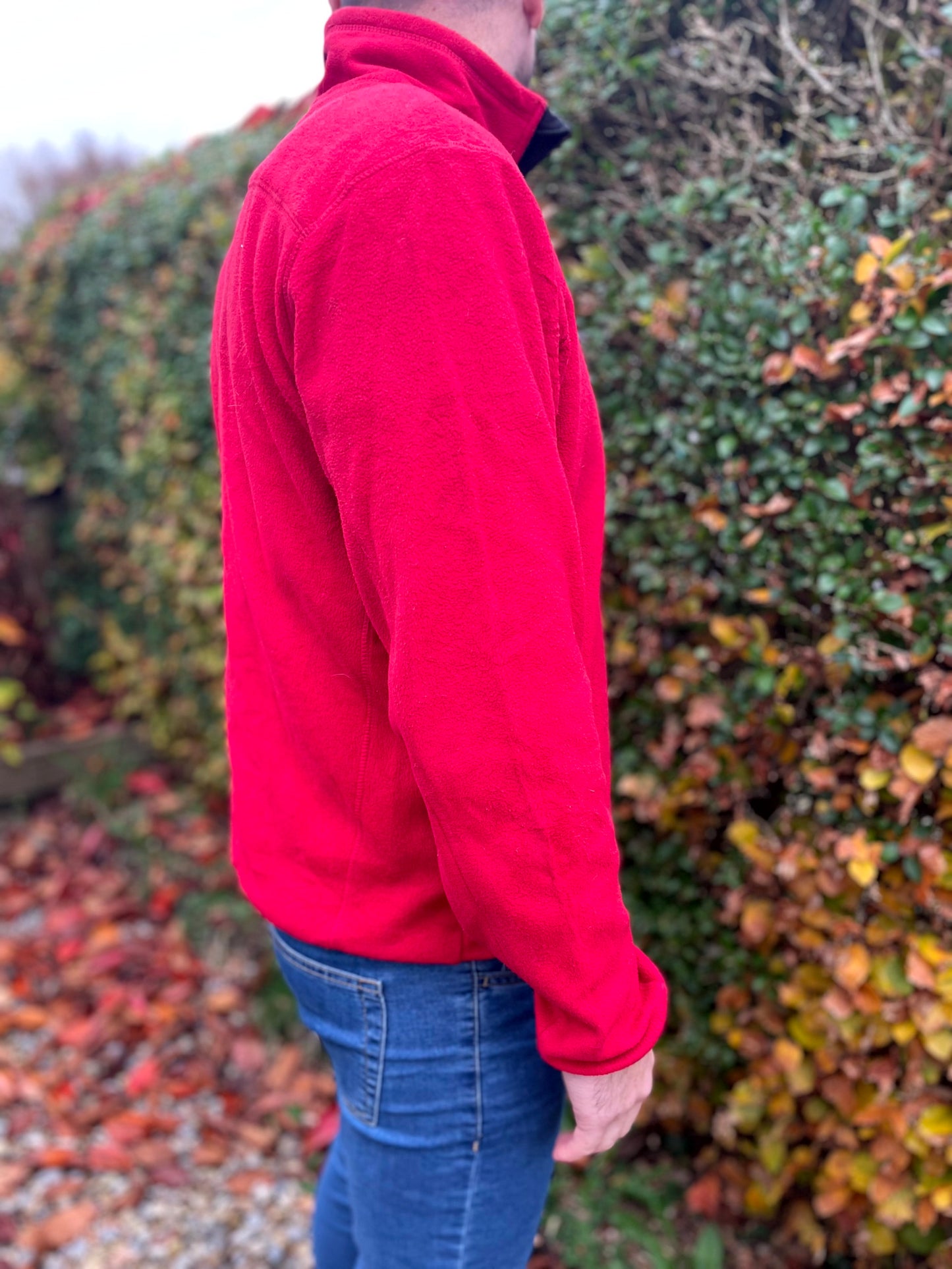 Timberland Red Full Zip Fleece Jacket - L/Large