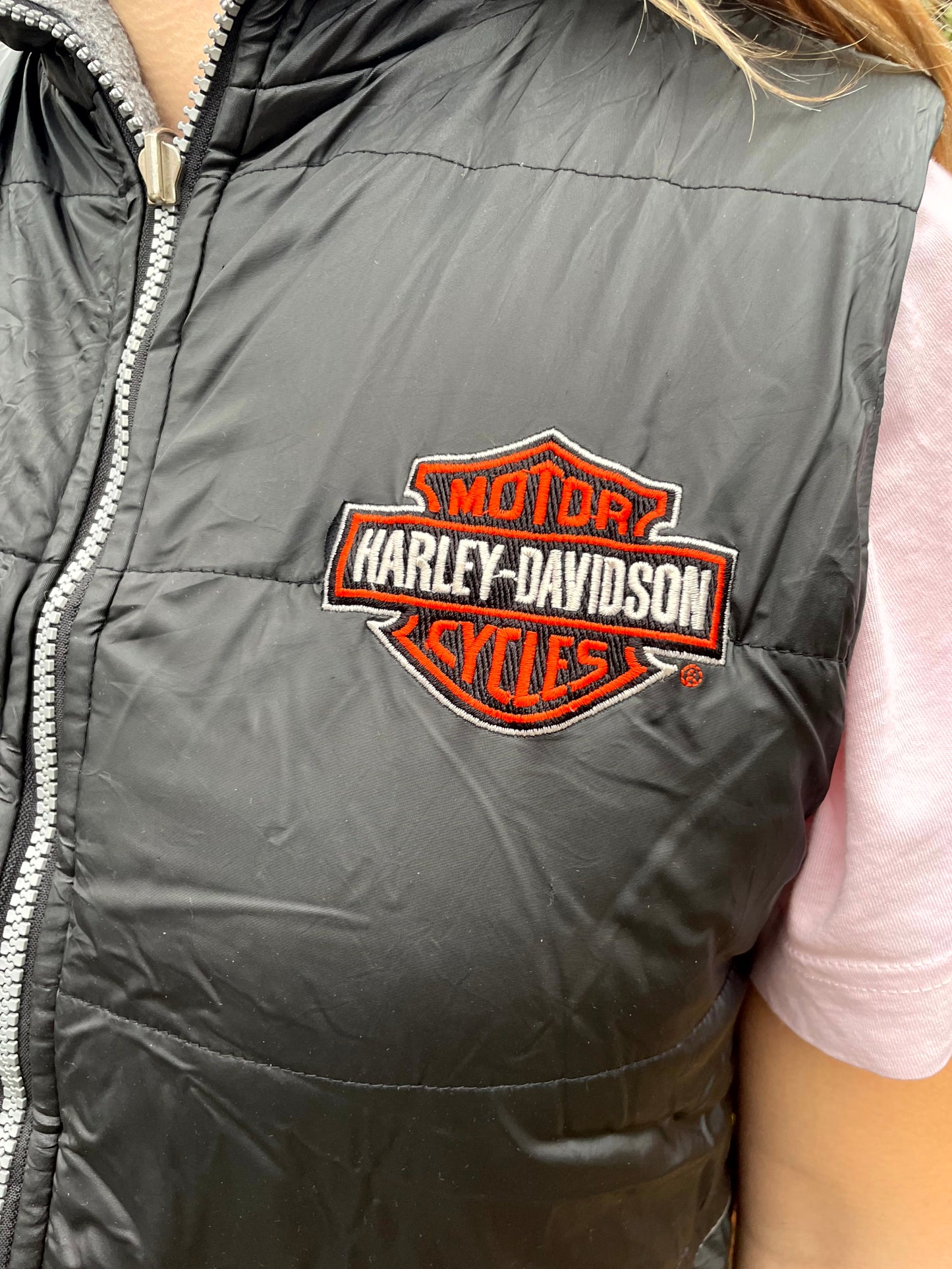 Harley Davison Reversible Body Warmer/Vest/Gillet - S/M Small/Medium