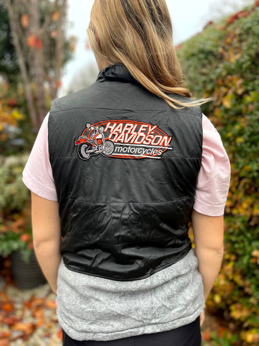 Harley Davison Reversible Body Warmer/Vest/Gillet - S/M Small/Medium