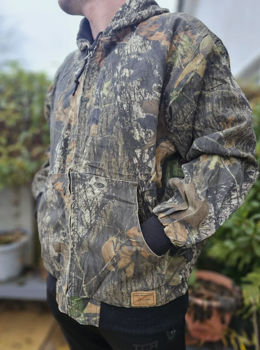 Levi's Camo Signature Field Gear Heavy Weight Jacket Duffle/Coat - XL/Extra Large