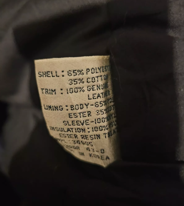 Vintage 80s/90s Levi's Black Bomber/Puffer Insulated Jacket Zip Up - L/Large