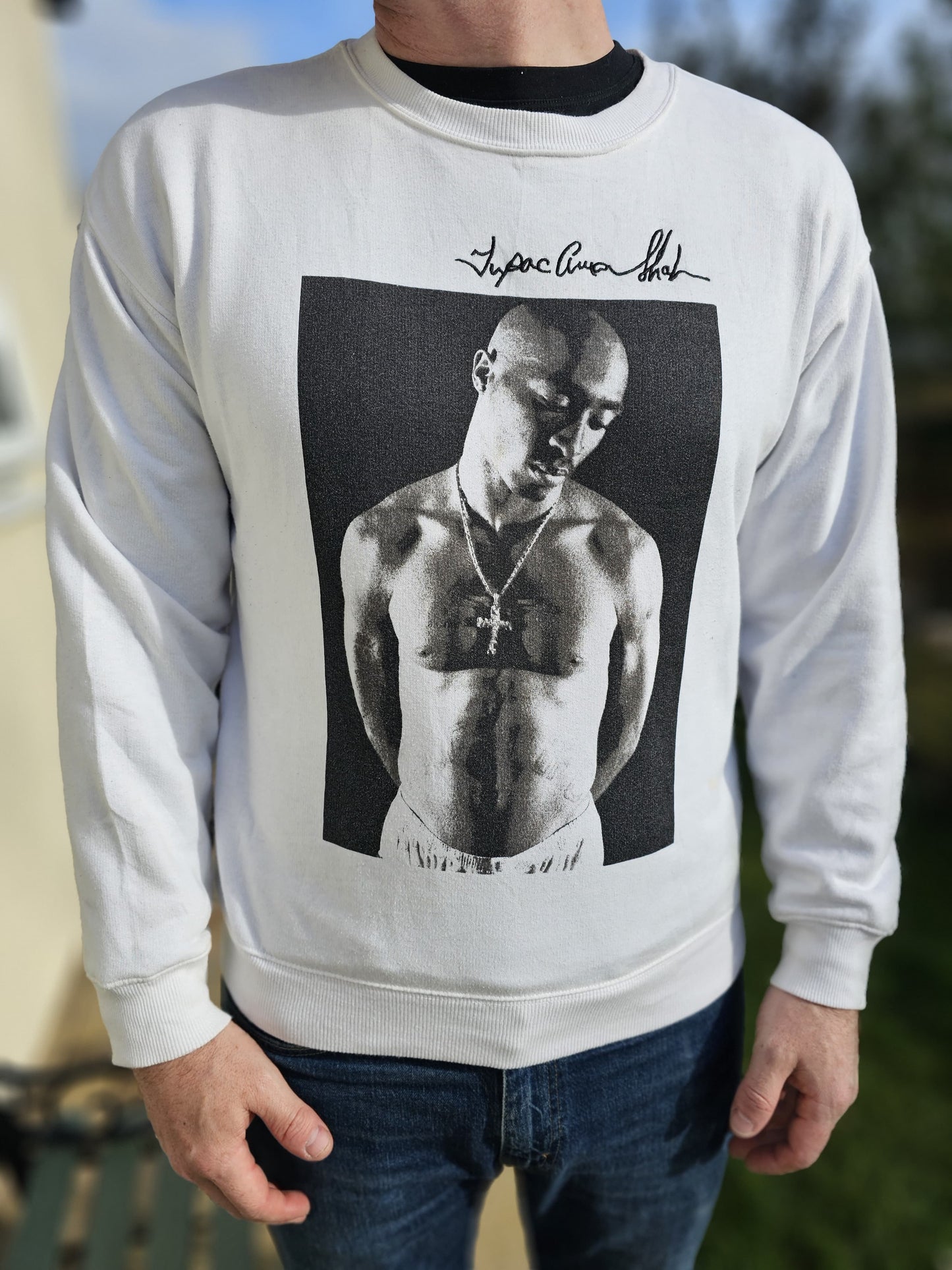 2Pac TuPac Shakur Pullover Sweatshirt Jumper - M/L Medium/Large