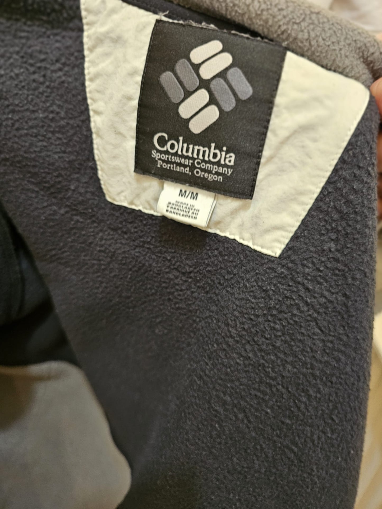 Columbia Mens Backbowl Full Zip Fleece Jacket - City Grey - M/Medium