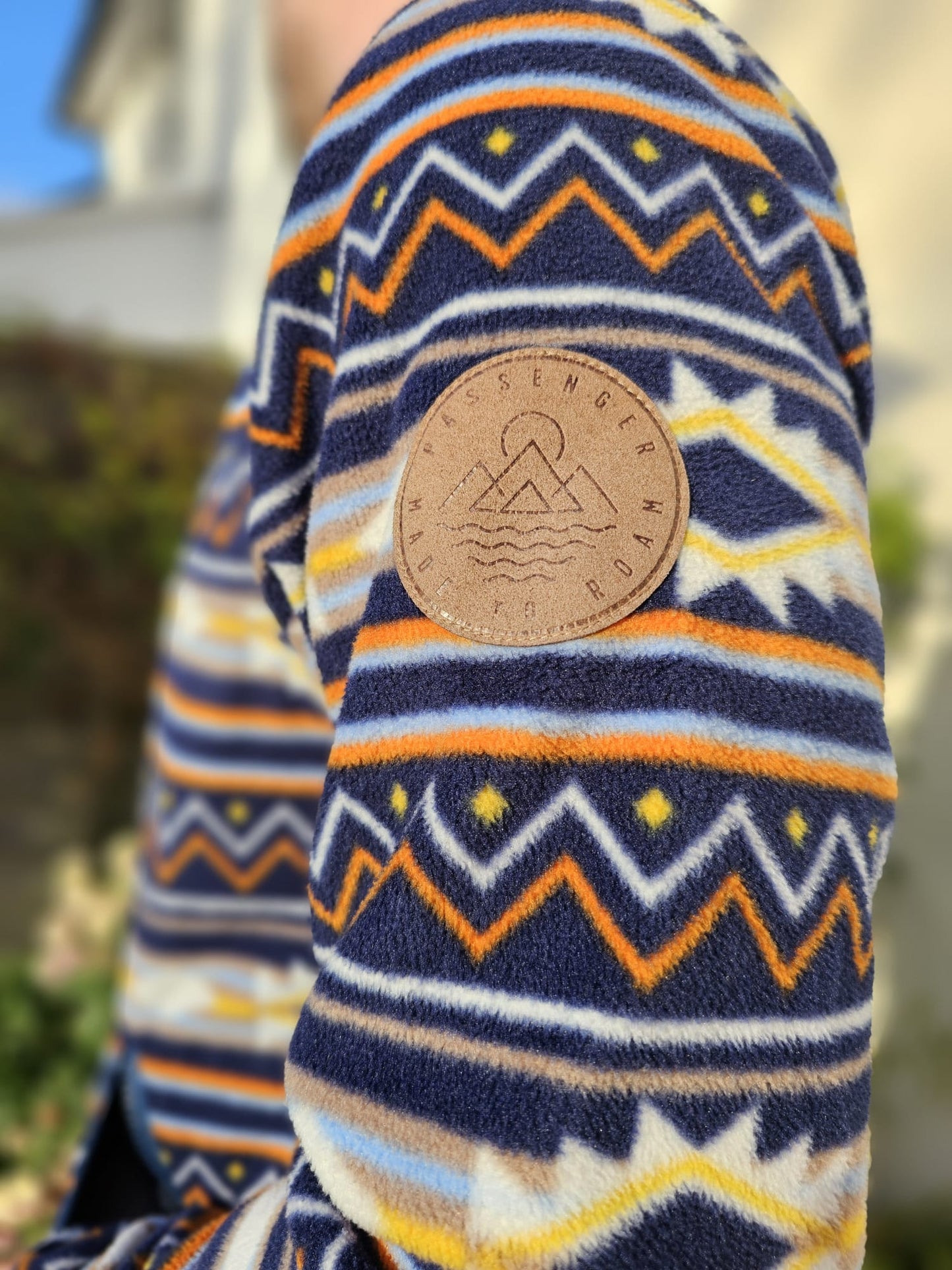 Passenger Mens Pullover Snap Button Fleece Jumper - M/Medium