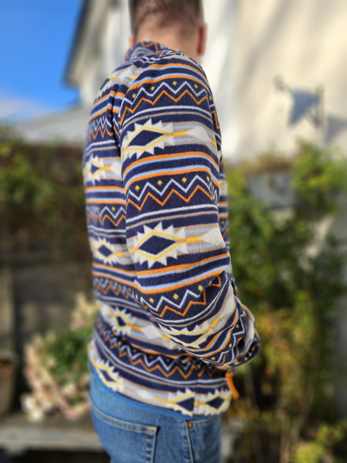 Passenger Mens Pullover Snap Button Fleece Jumper - M/Medium