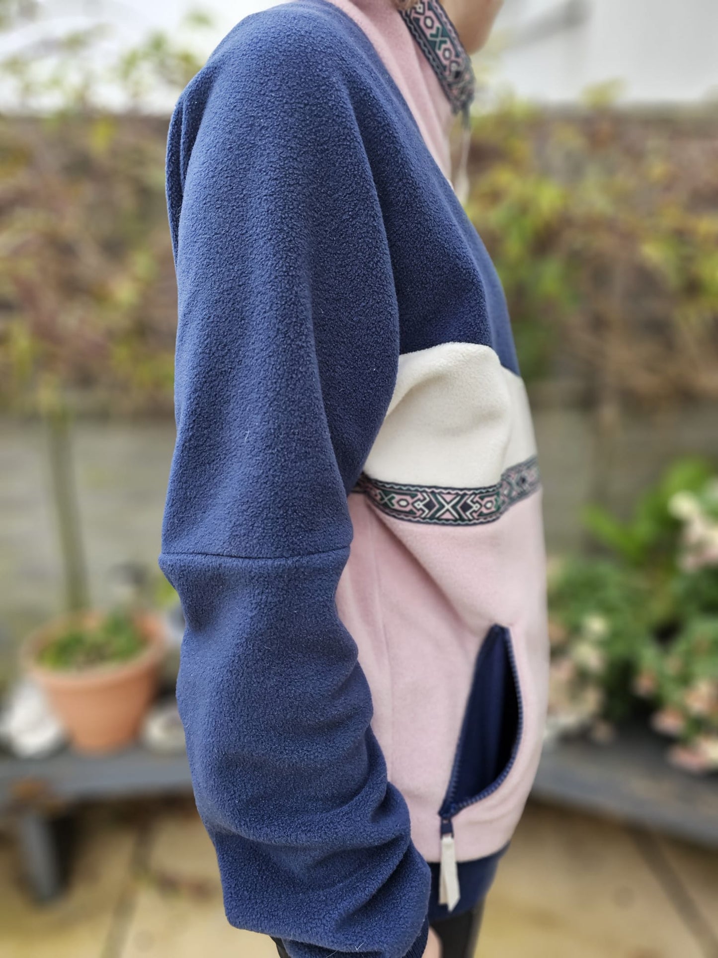 Berghaus Unisex Full Zip Tramantana Fleece Jacket Pink/Navy - S/Small M/Medium