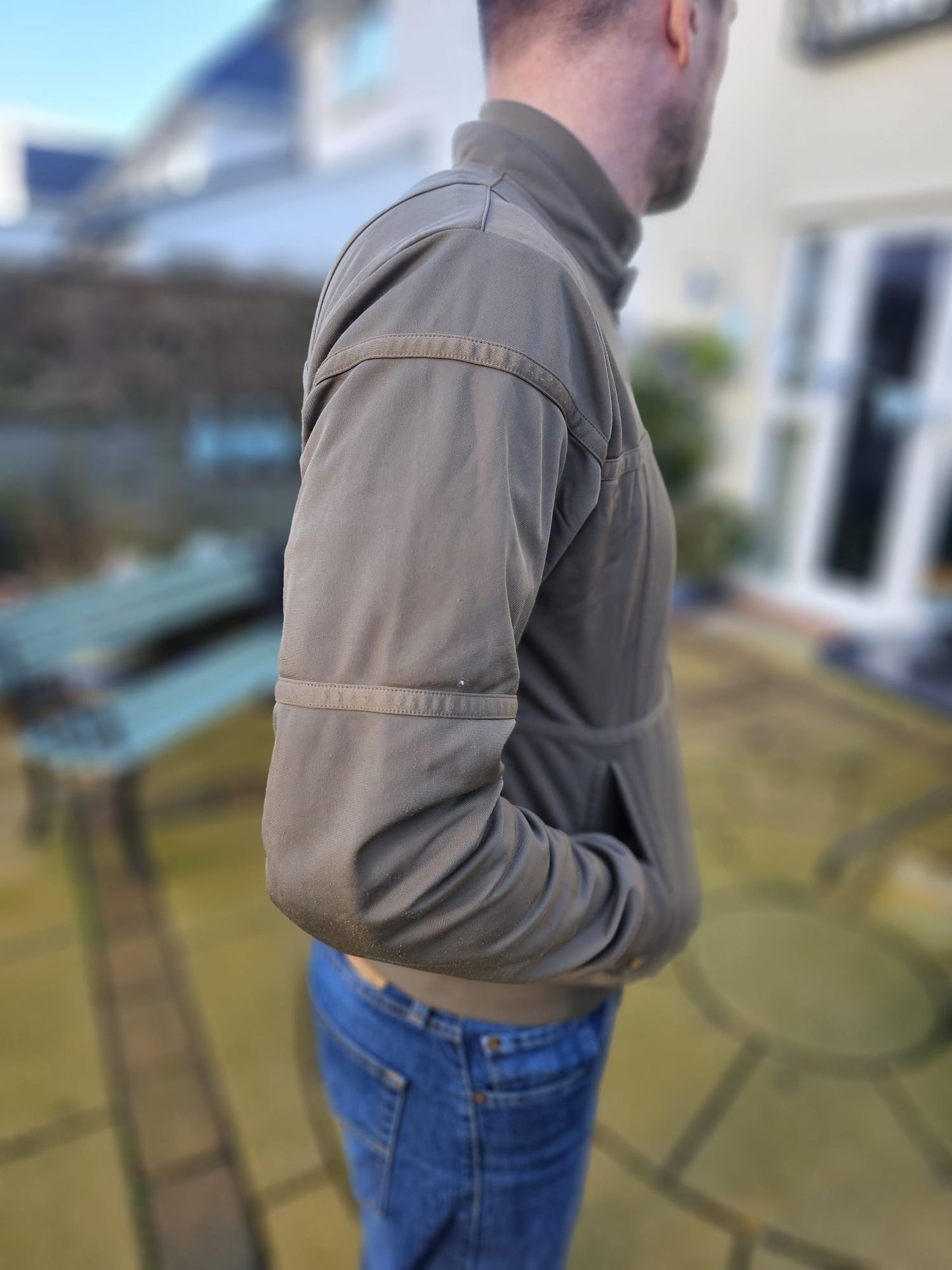 Vintage Y2K Carharrt Full Zip Khaki Track Jacket - L/Large