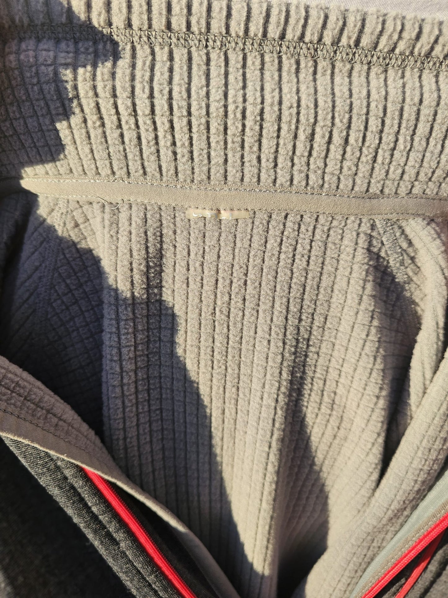 Rab 1/2 Zip Grey/Red Pullover Fleece Smart Casual Activewear Hiking Jumper - XL/Extra Large