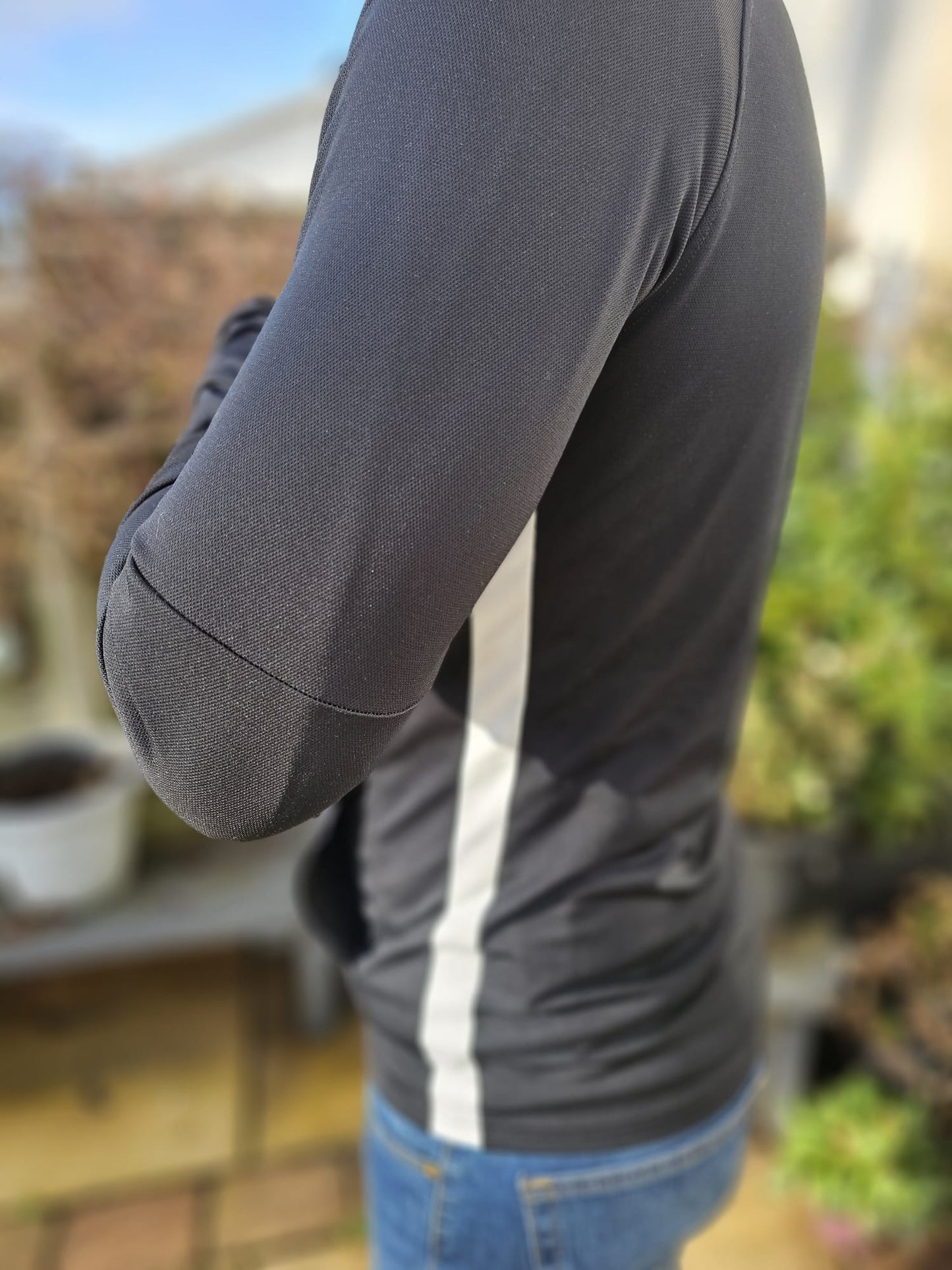 Nike Dri-Fit Black Embroidered Tracksuit Trackie Jacket -  M/Medium