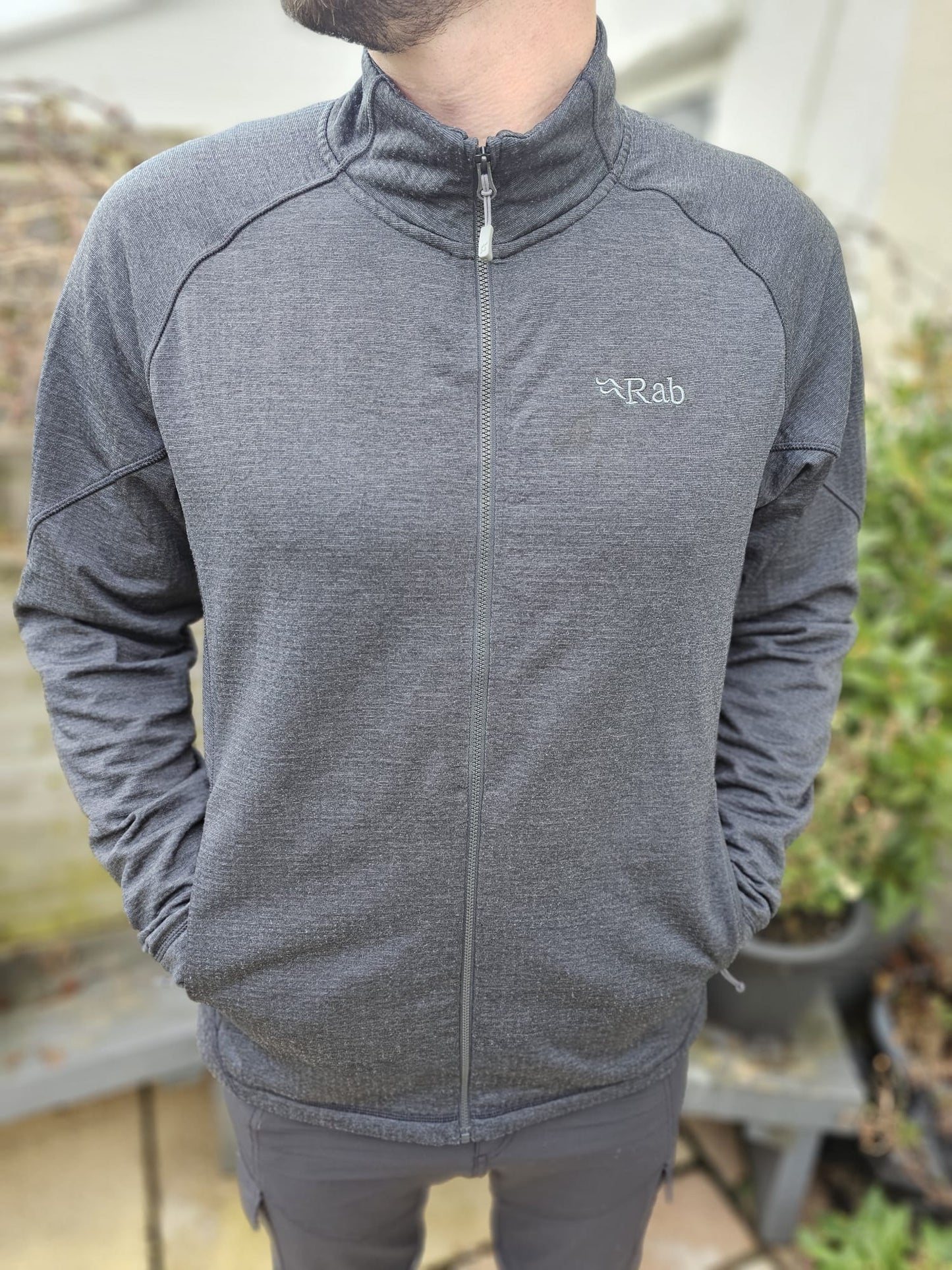 Rab Full Zip Thermic Grey Fleece Jacket - XL/Extra Large