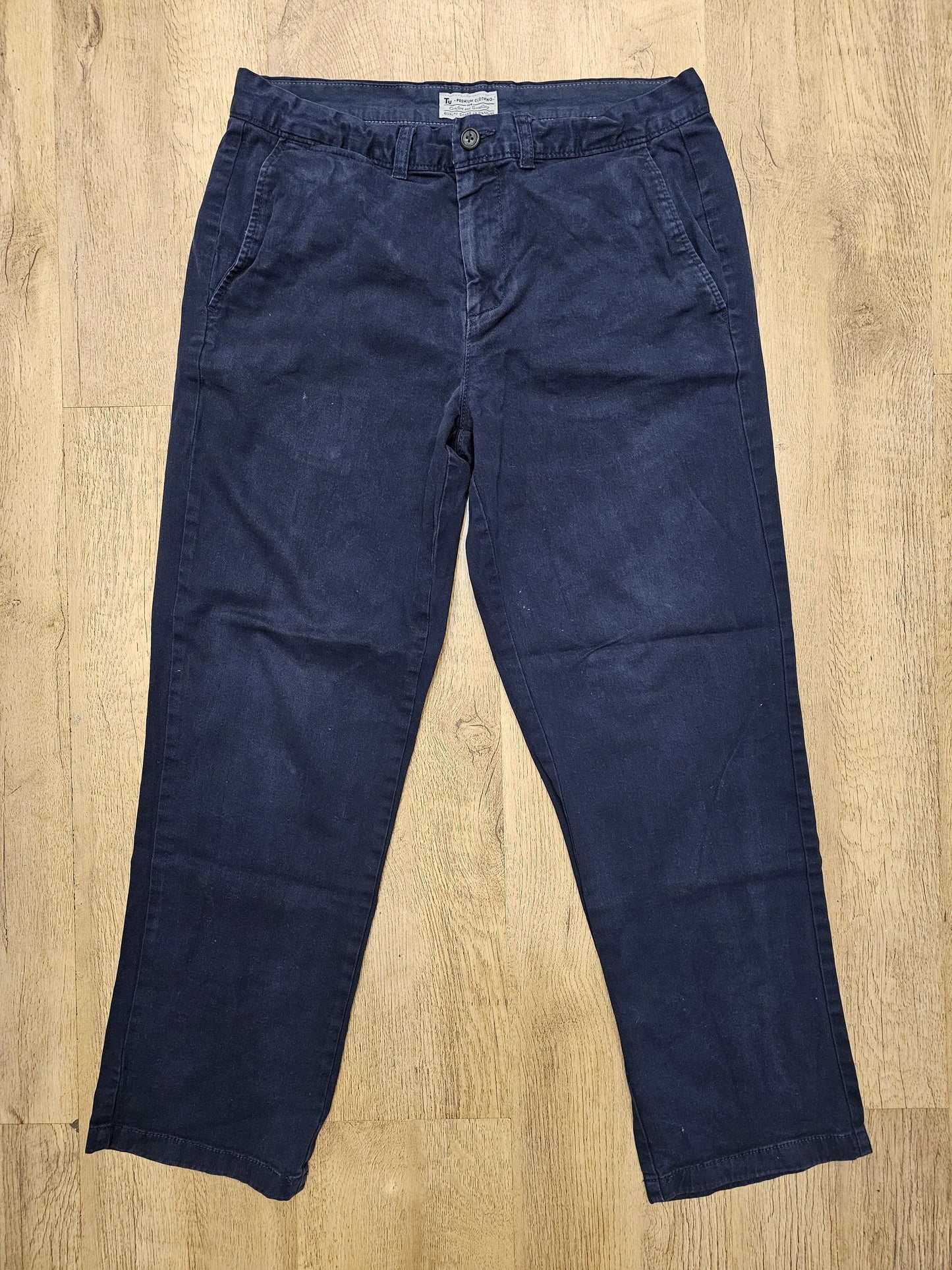 TU Premium Clothing Navy Chinos - W32/28L