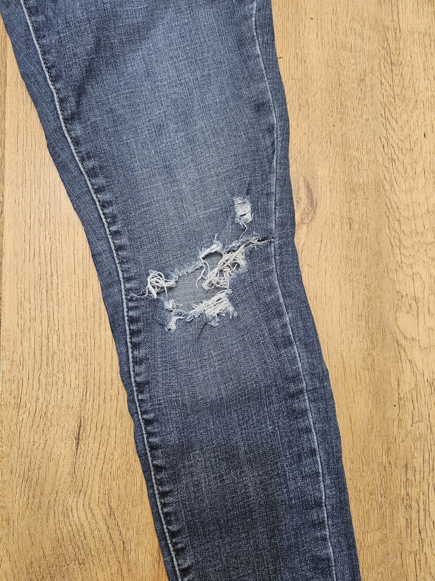 Levi's Womens Blue Mid Rise Jeans 710 Super Skinny - W27/29L (C. UK 8)