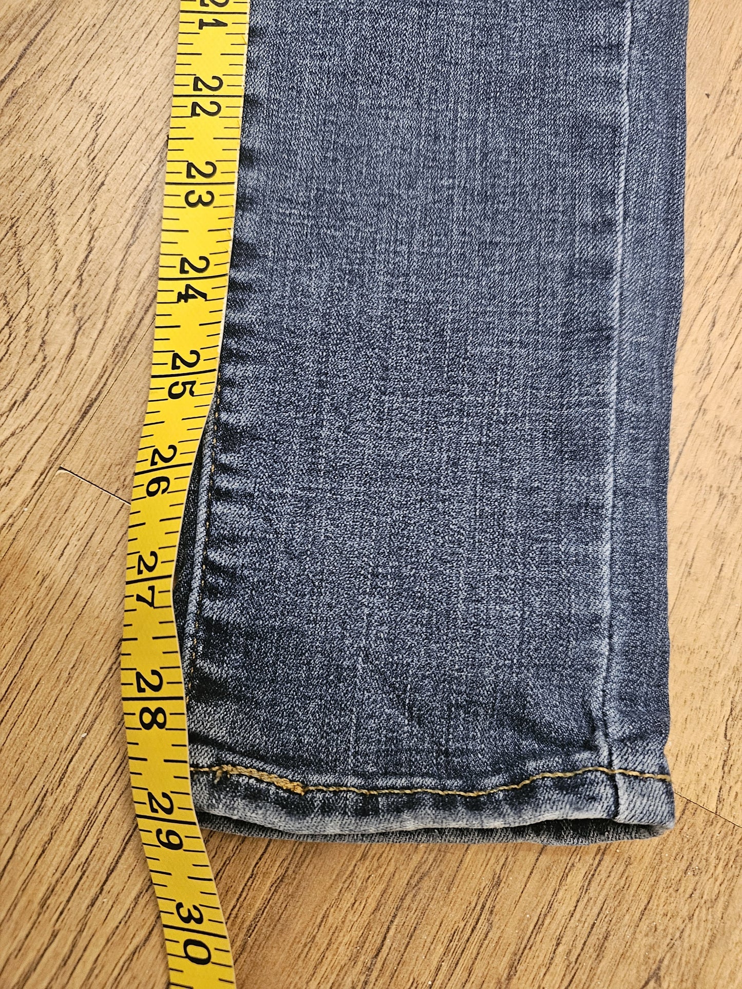 Levi's Womens Blue Mid Rise Jeans 710 Super Skinny - W27/29L (C. UK 8)