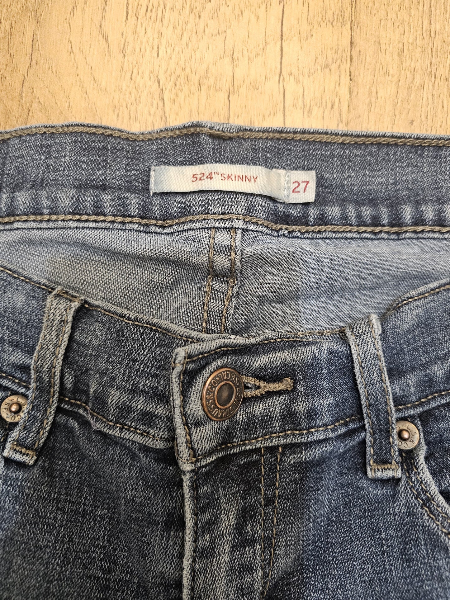 Levi's Womens Blue Jeans 514 Skinny Fit - W29/31L (C. UK 12)