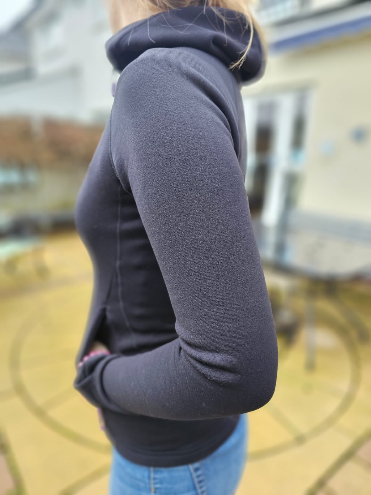 Rab Womens Power Stretch Pro Black Full Zip Hoodie Jacket - UK 8