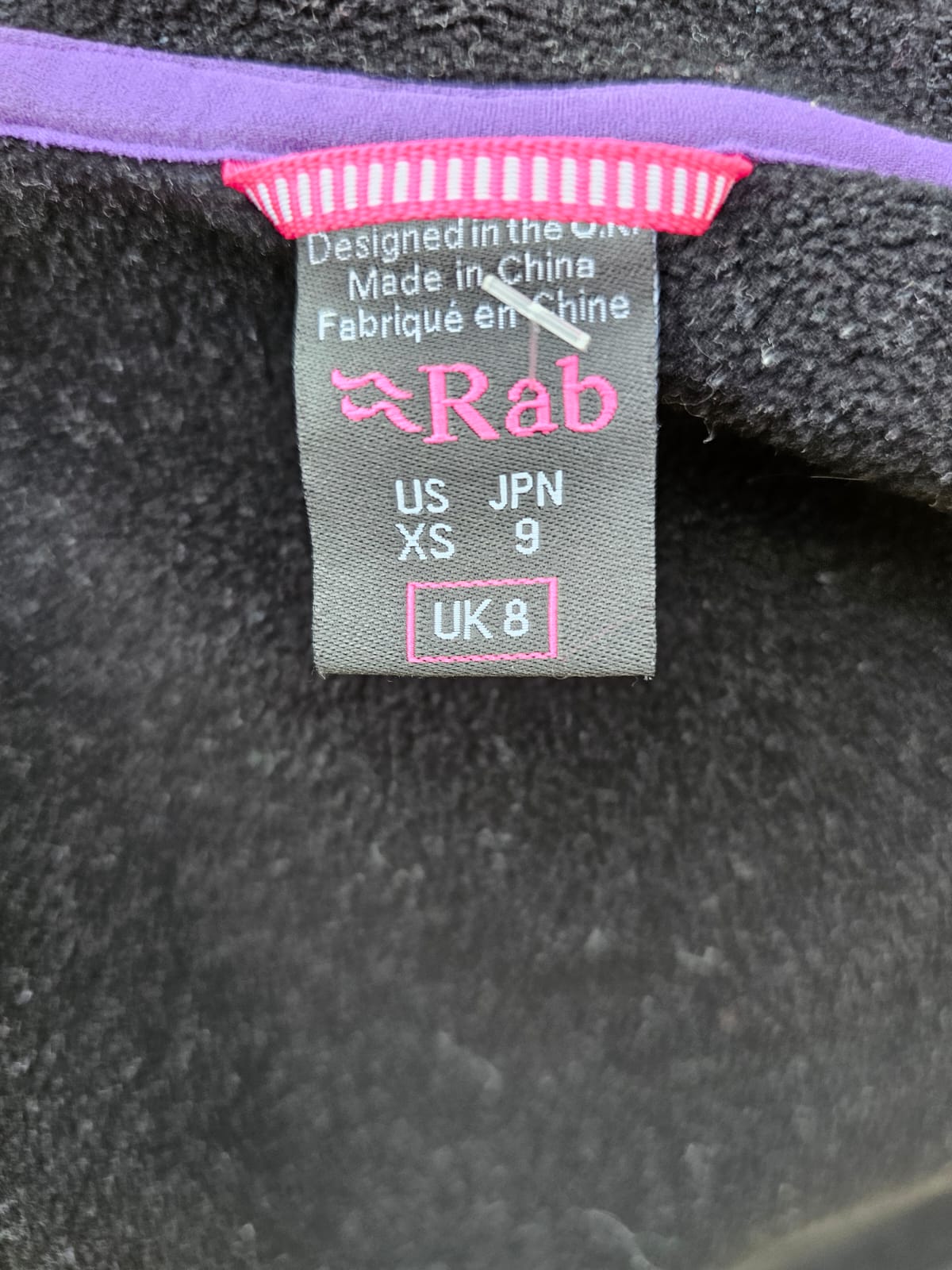 Rab Womens Power Stretch Pro Black Full Zip Hoodie Jacket - UK 8