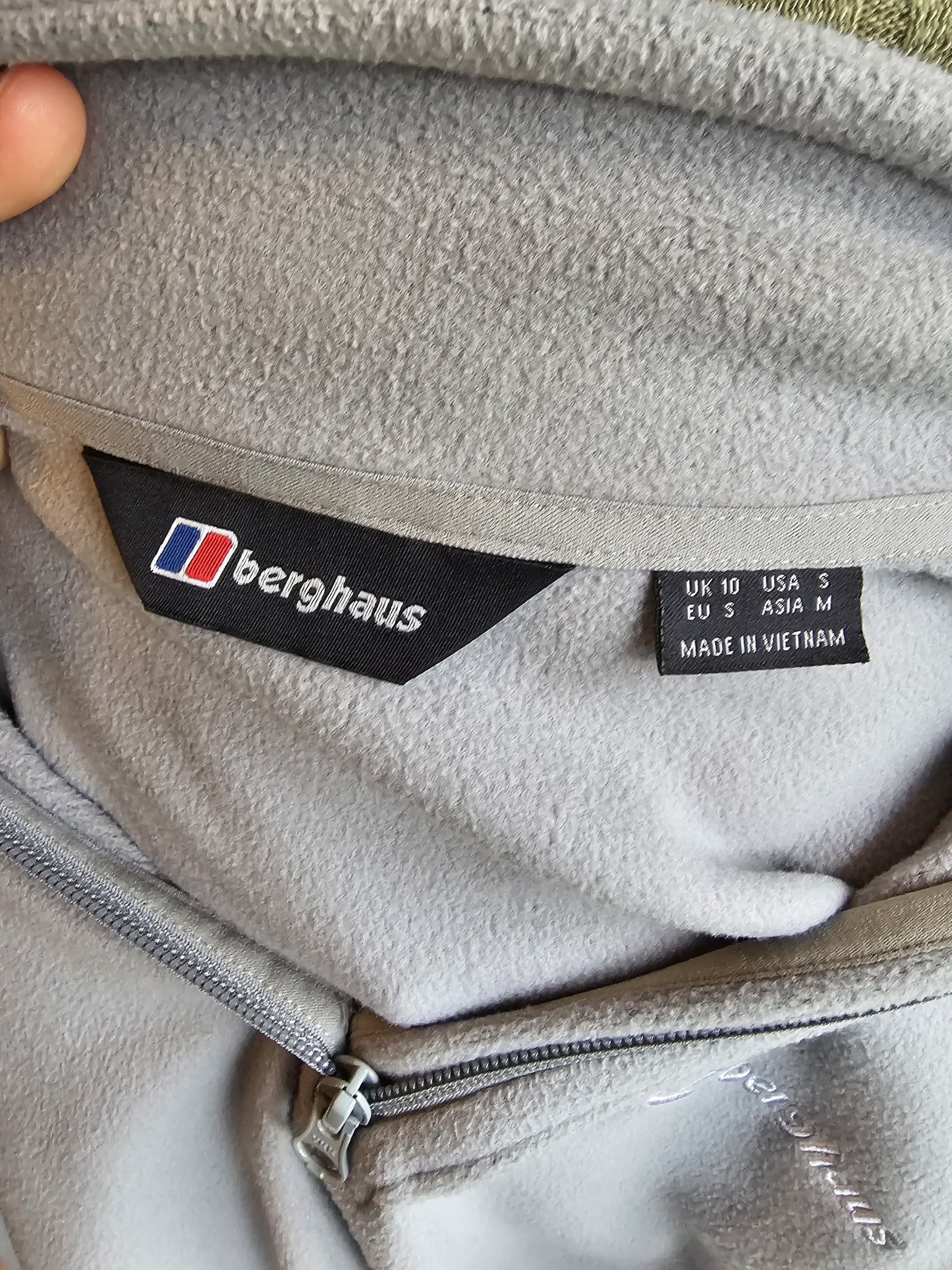 Berghaus Grey Womens Fleece Pullover 1/4 Zip Fleece Jumper - 10/M/Medium