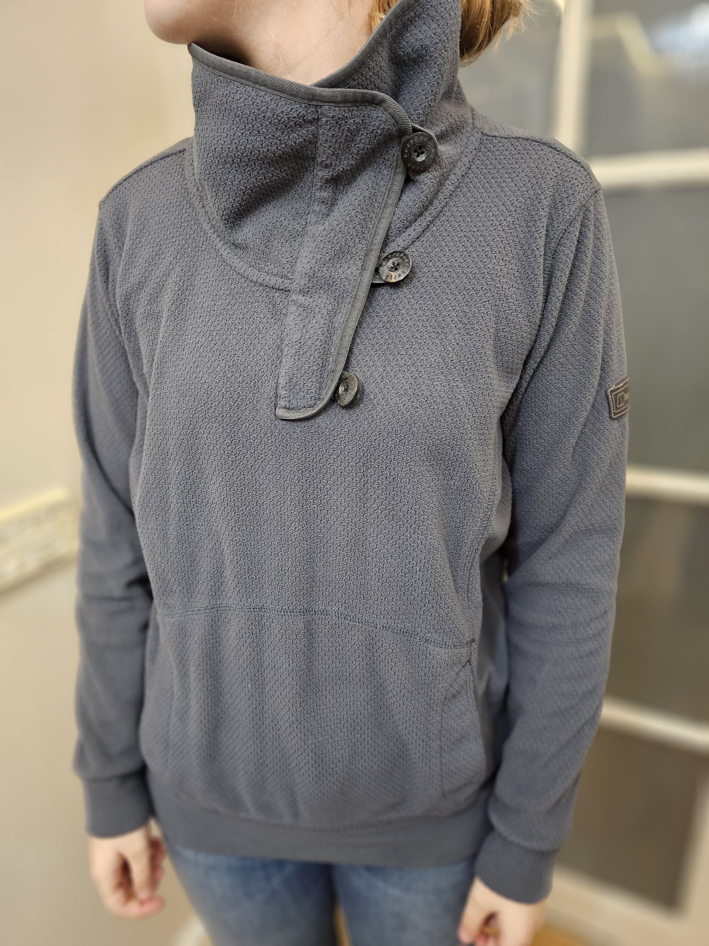 Berghaus Cowl Neck Y2K Style Pullover Fleece Jumper Sweatshirt - UK 12