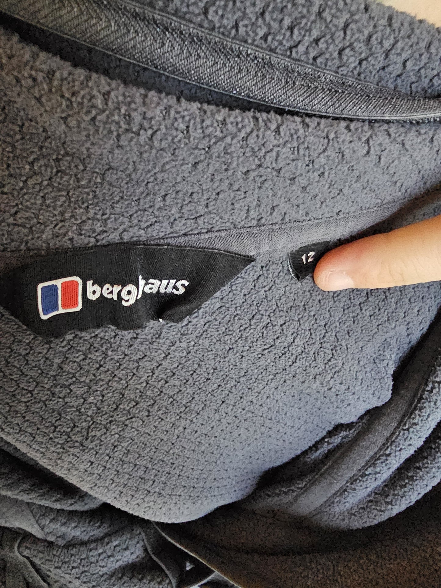 Berghaus Cowl Neck Y2K Style Pullover Fleece Jumper Sweatshirt - UK 12