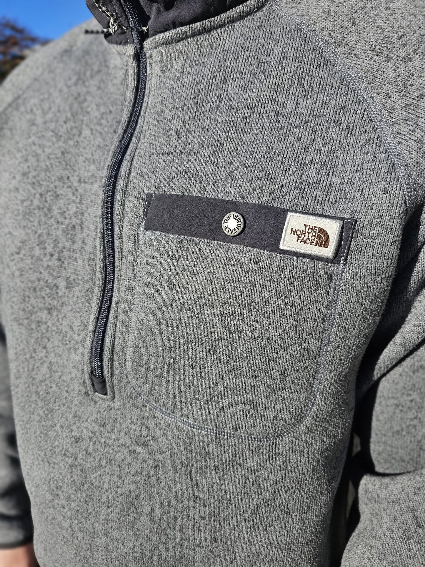 The North Face Grey Gordon Lyons Fleece Jumper - L/Large