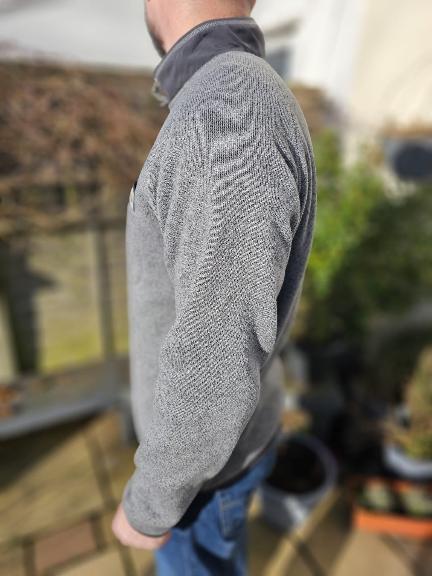 The North Face Grey Gordon Lyons Fleece Jumper - L/Large