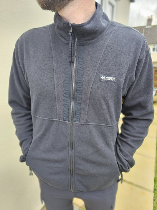 Columbia Mens Backbowl Full Zip Fleece Jacket Black - L/Large